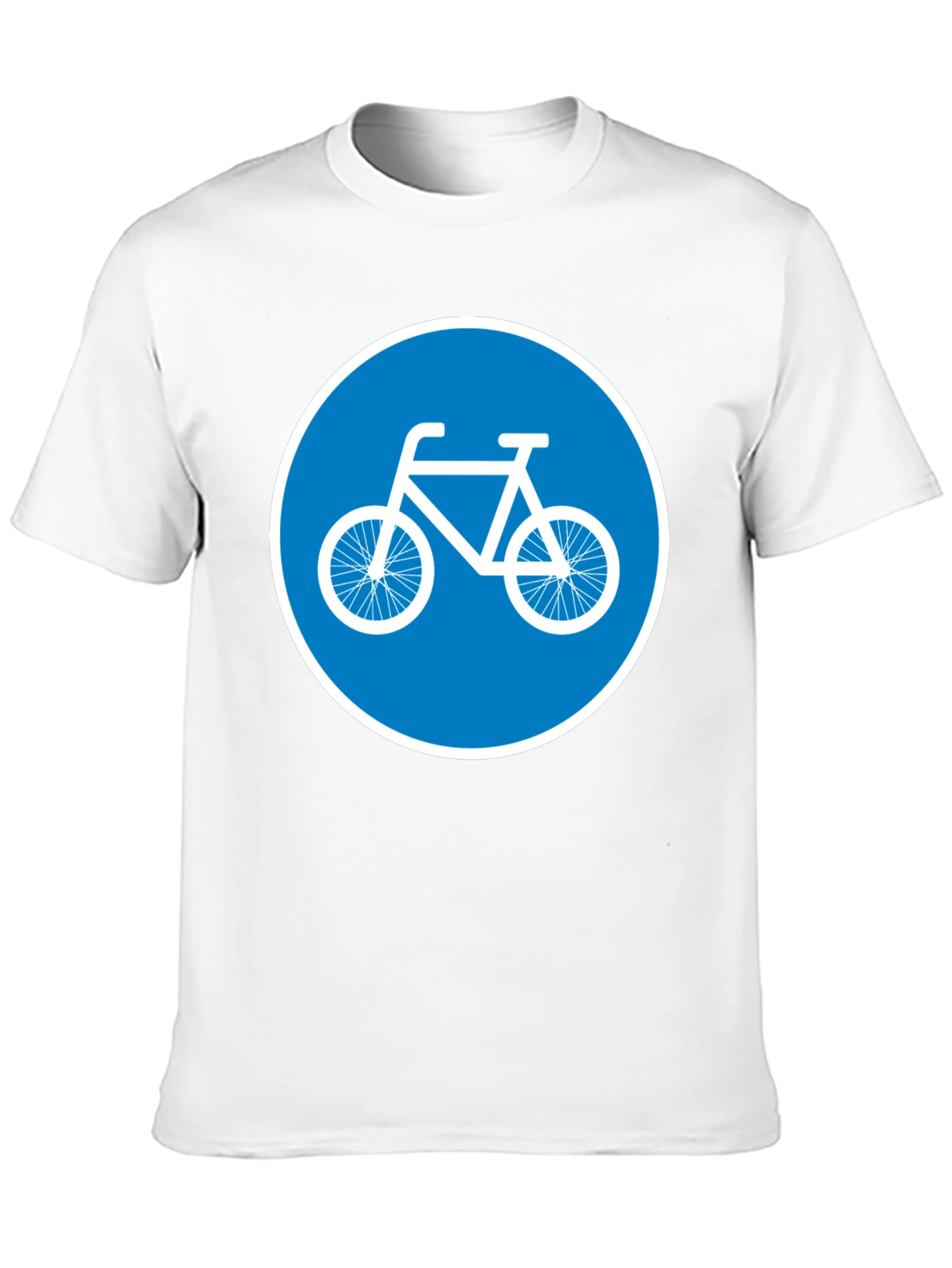 Bike Lane Symbol Tee - Cycle Path Sign T-Shirt