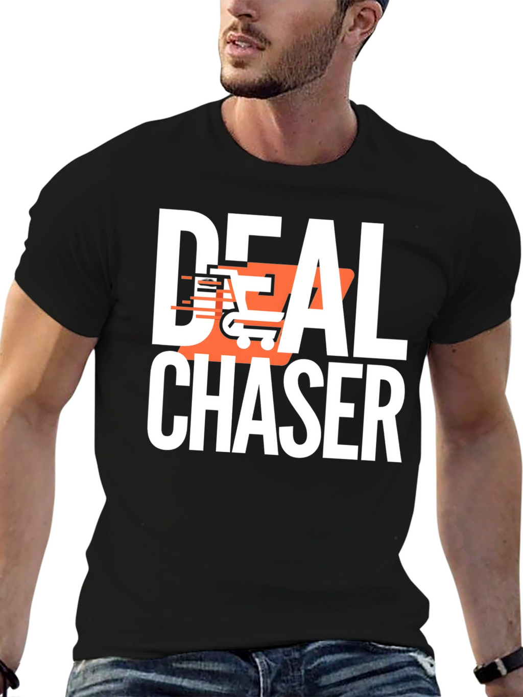 Deal Chaser Graphic T-Shirt - Black