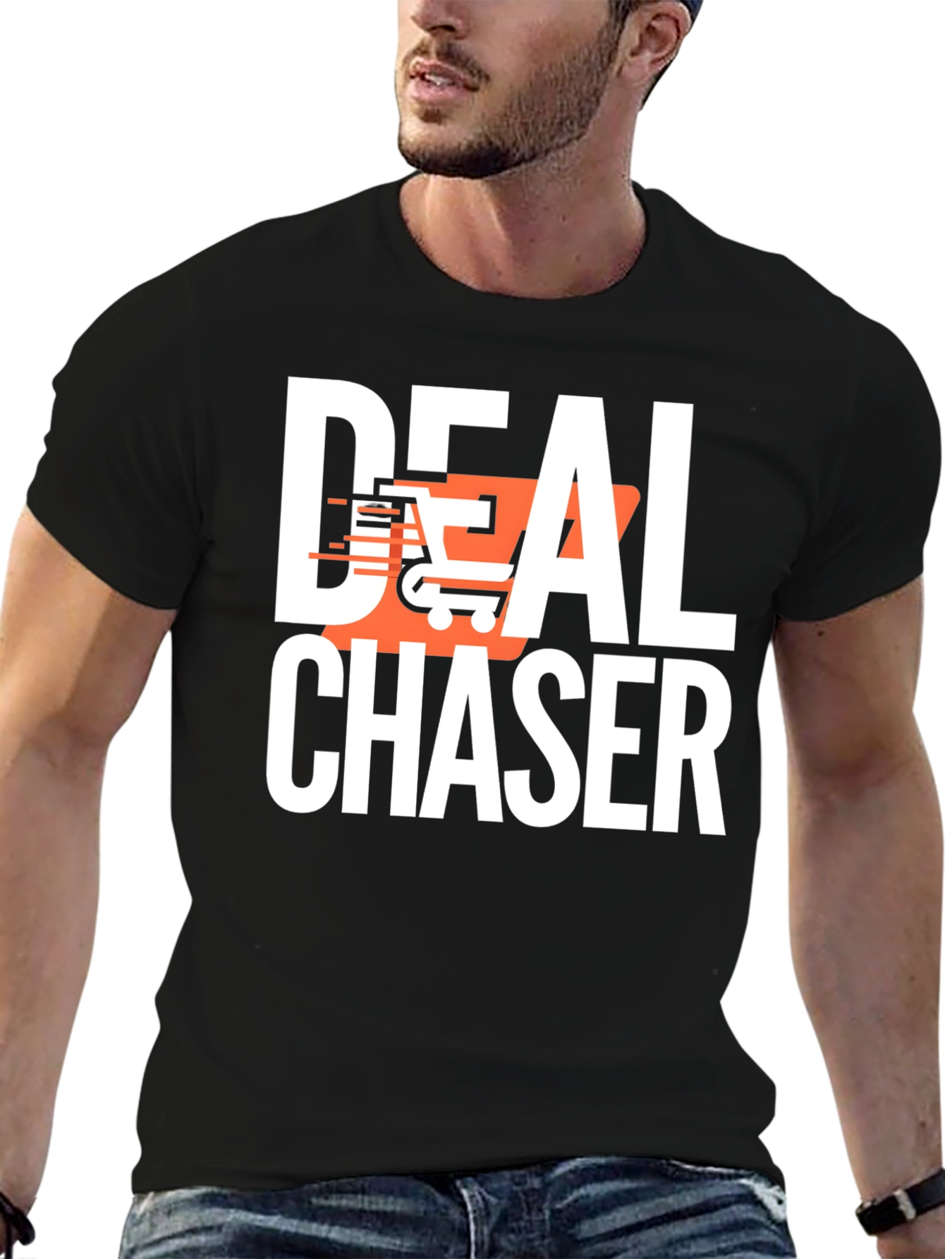 Deal Chaser Graphic T-Shirt - Black
