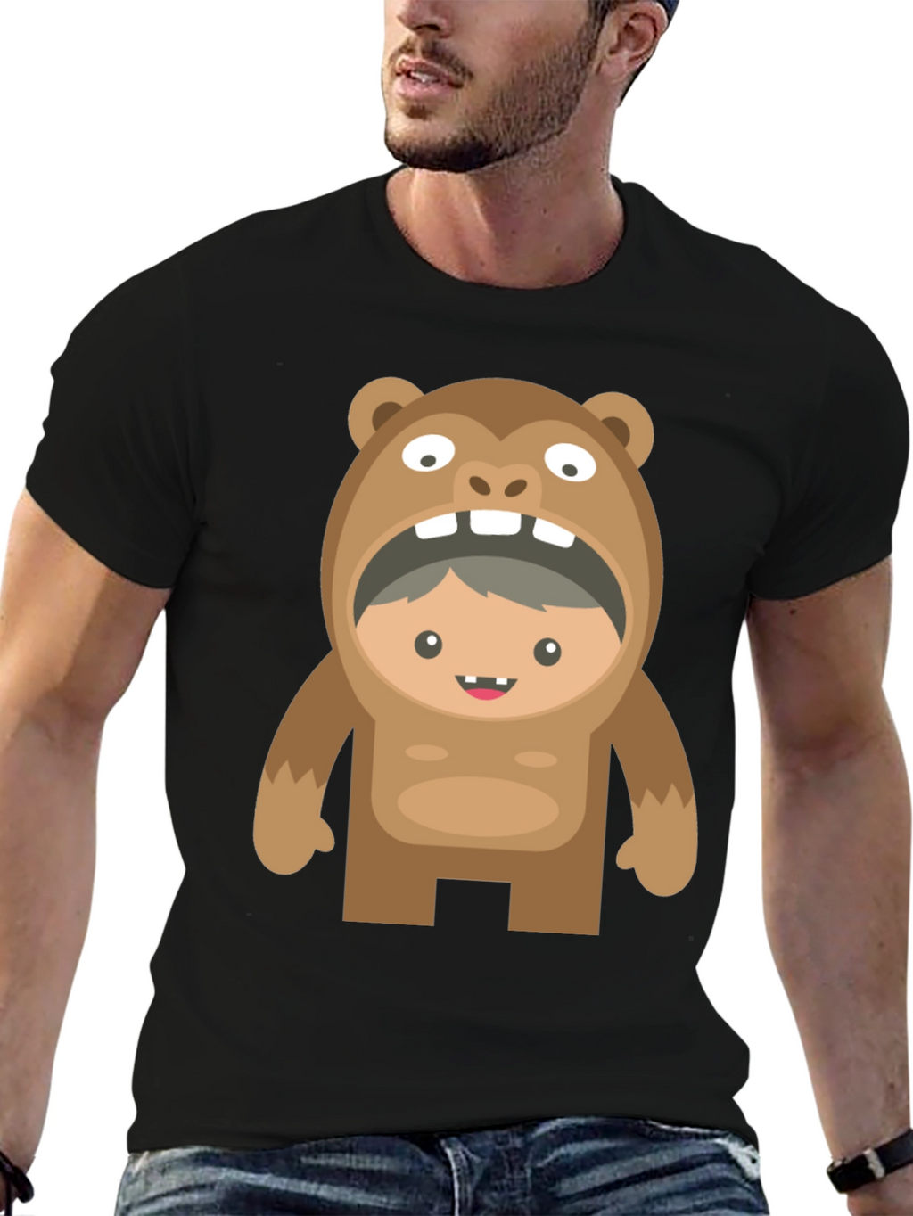 Bear Costume Boy T-Shirt - Funny Graphic Tee