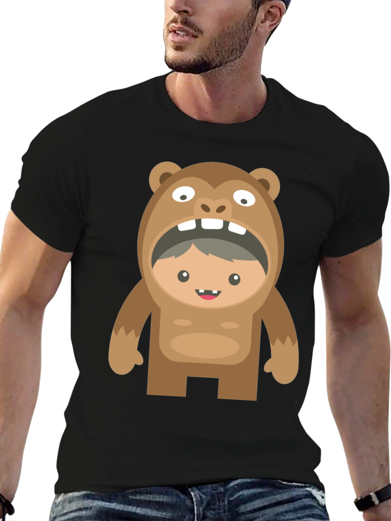 Bear Costume Boy T-Shirt - Funny Graphic Tee