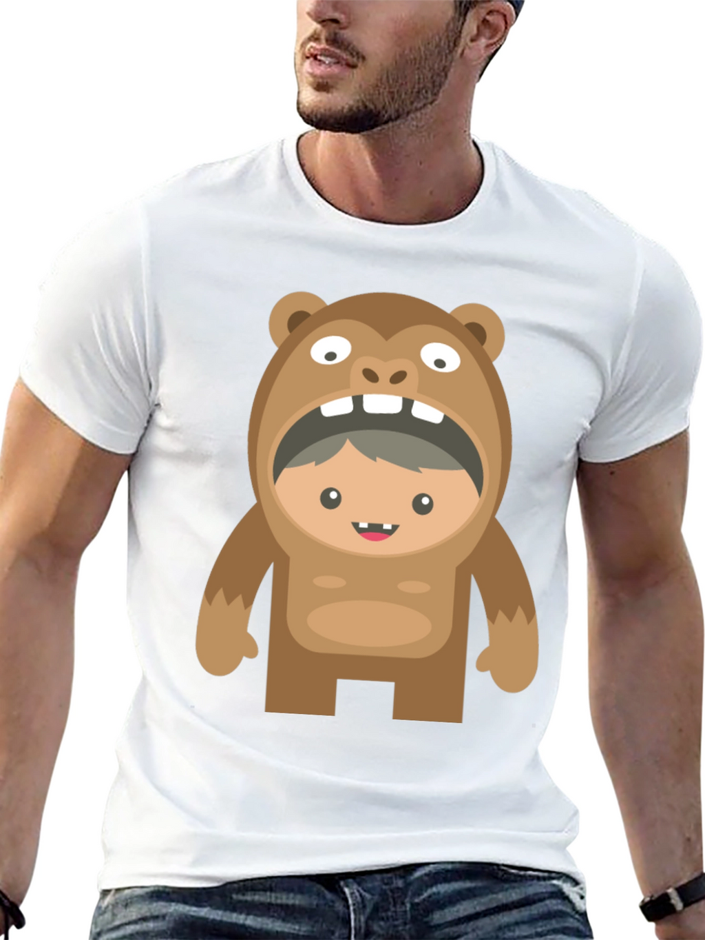 Bear Costume Boy T-Shirt - Funny Graphic Tee