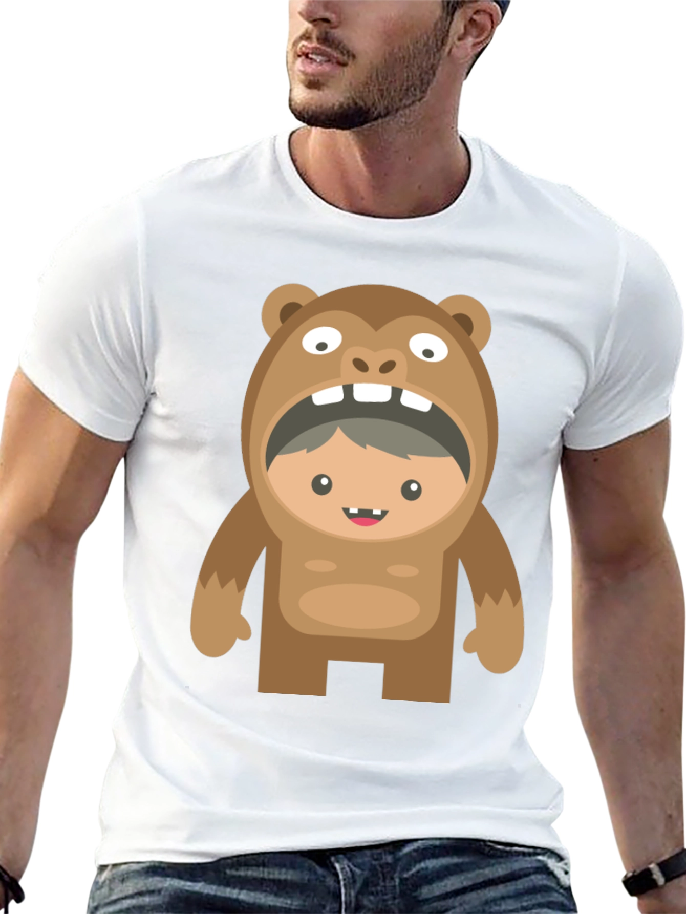 Bear Costume Boy T-Shirt - Funny Graphic Tee