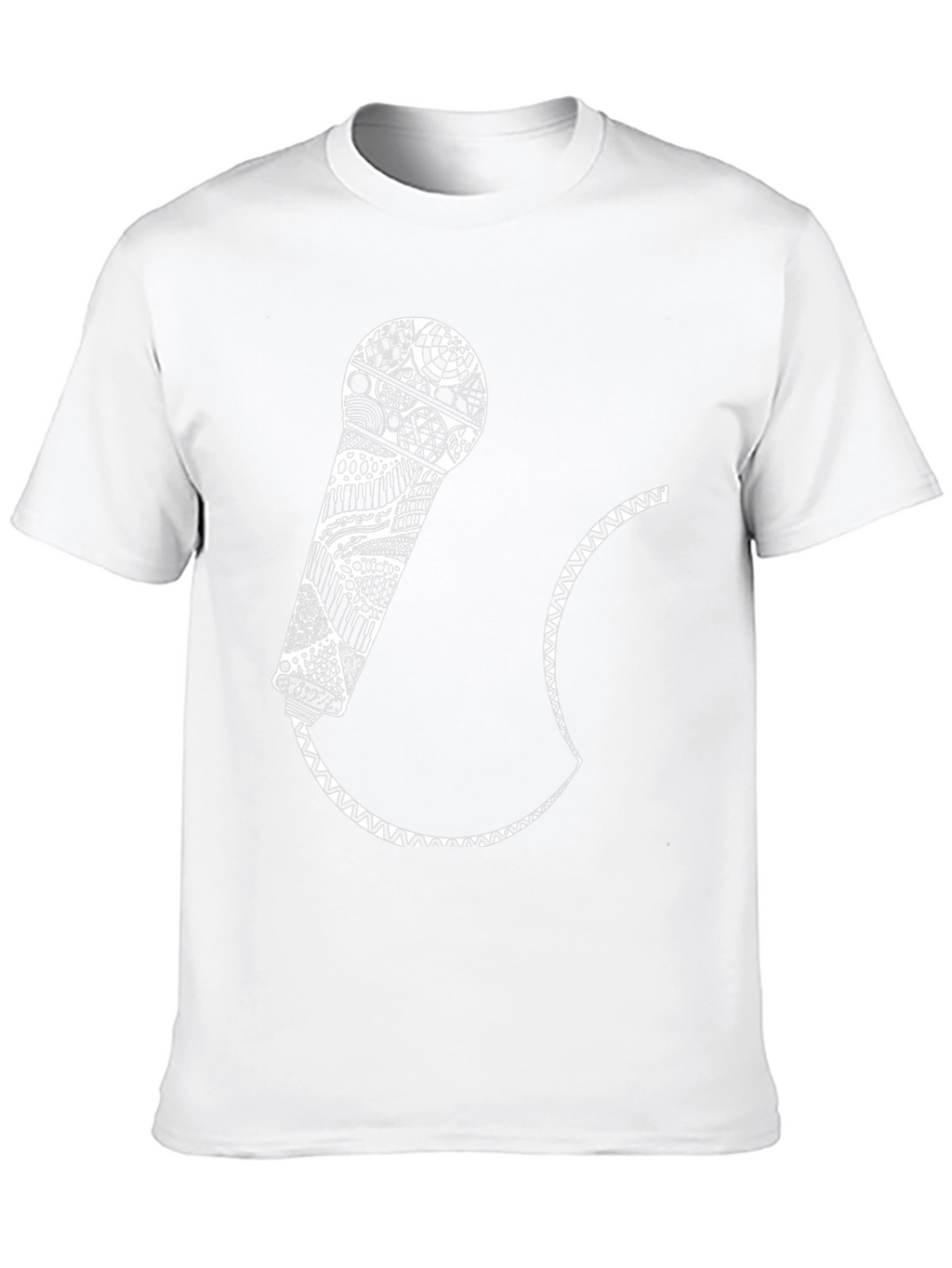 Black Microphone Graphic Tee