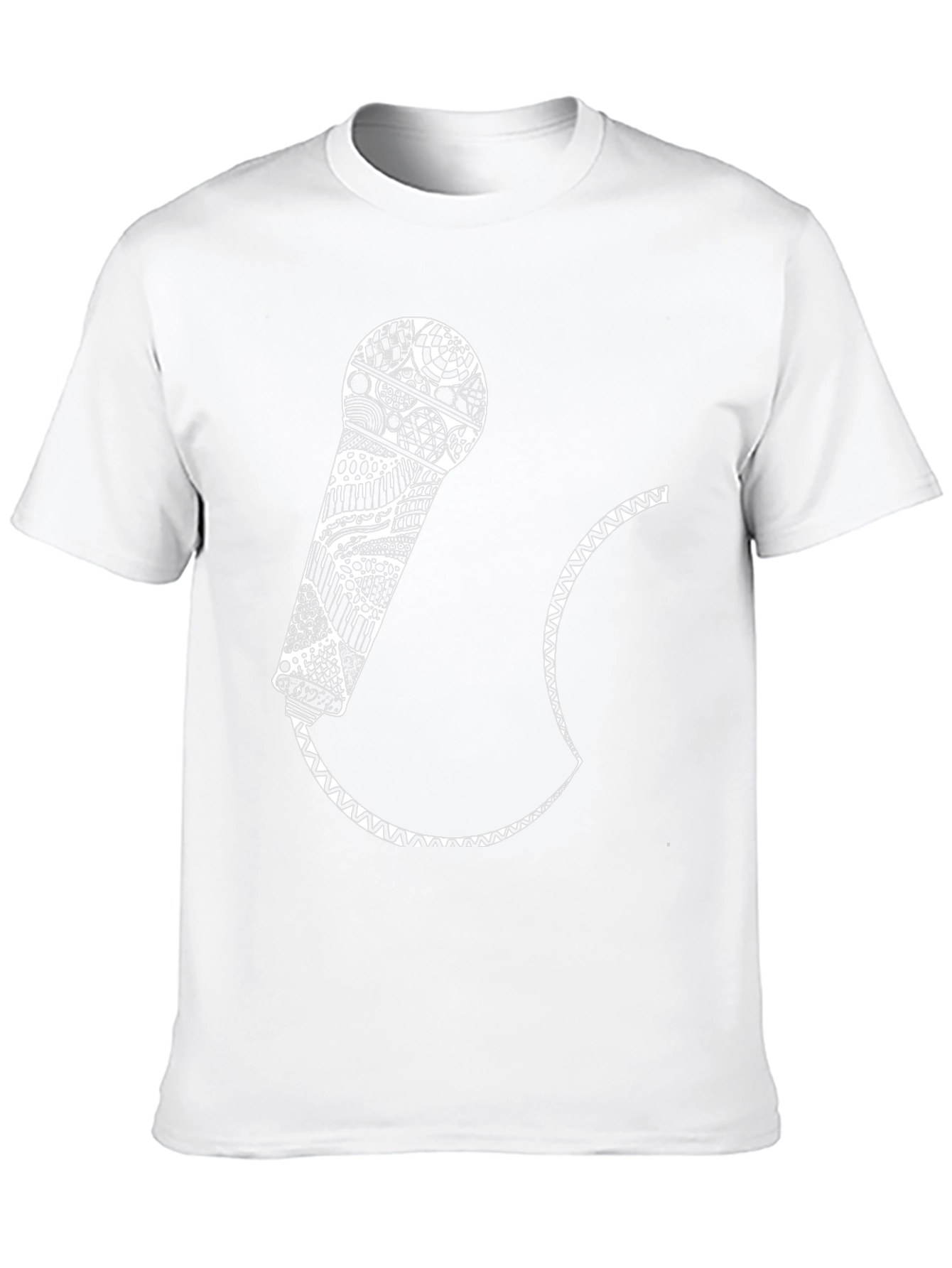 Black Microphone Graphic Tee