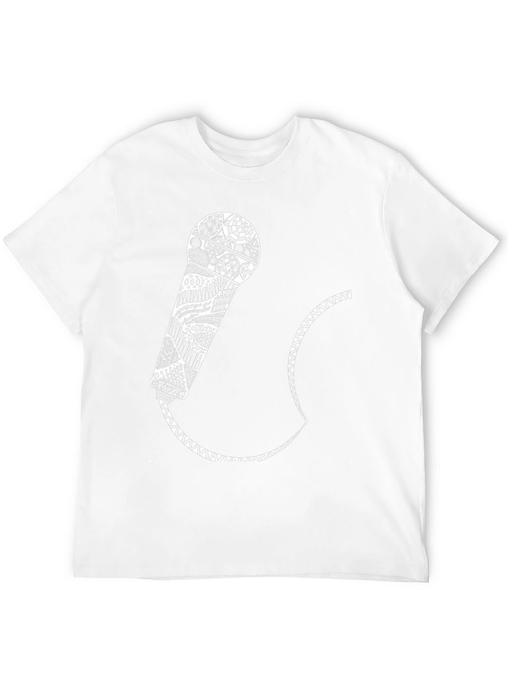 Black Microphone Graphic Tee