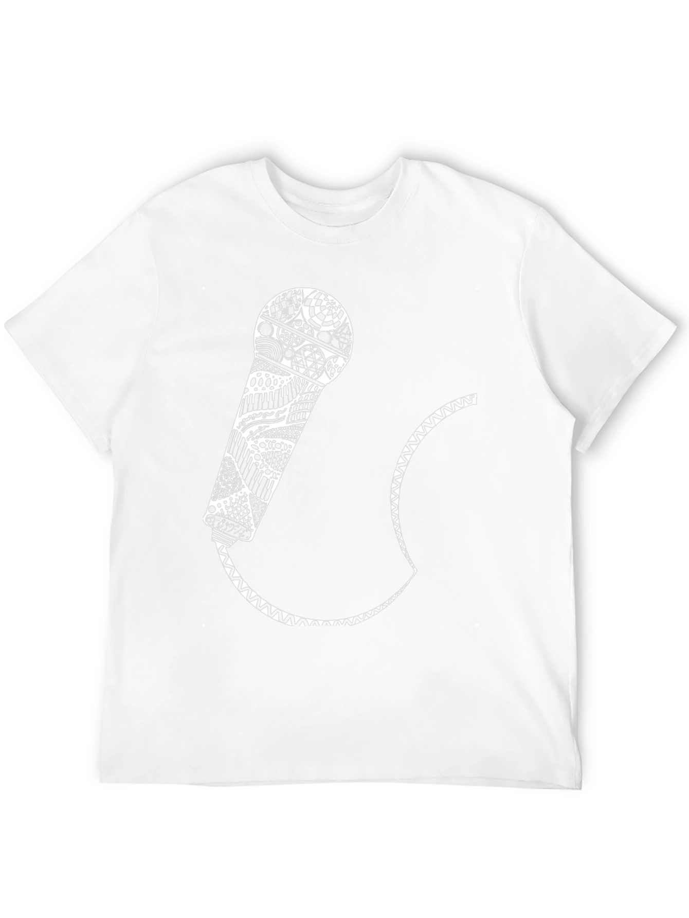 Black Microphone Graphic Tee