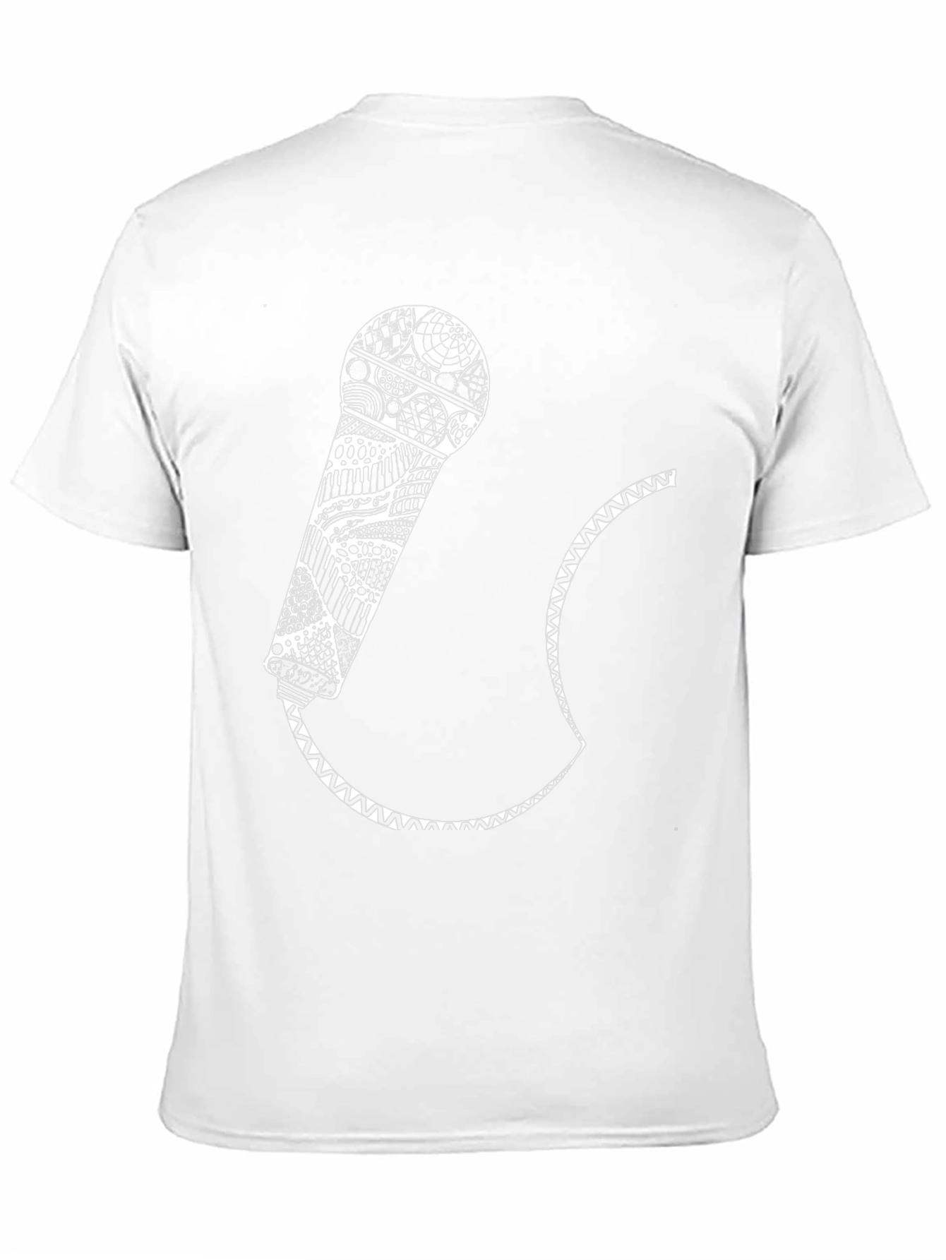 Black Microphone Graphic Tee