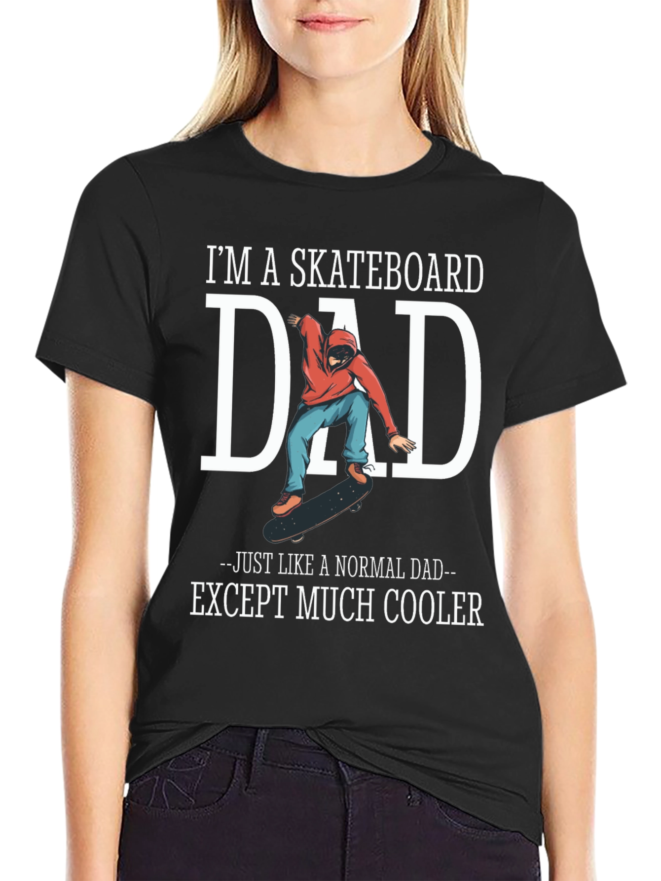 Skateboard Dad Graphic Tee - Cool Fathers Day Gift