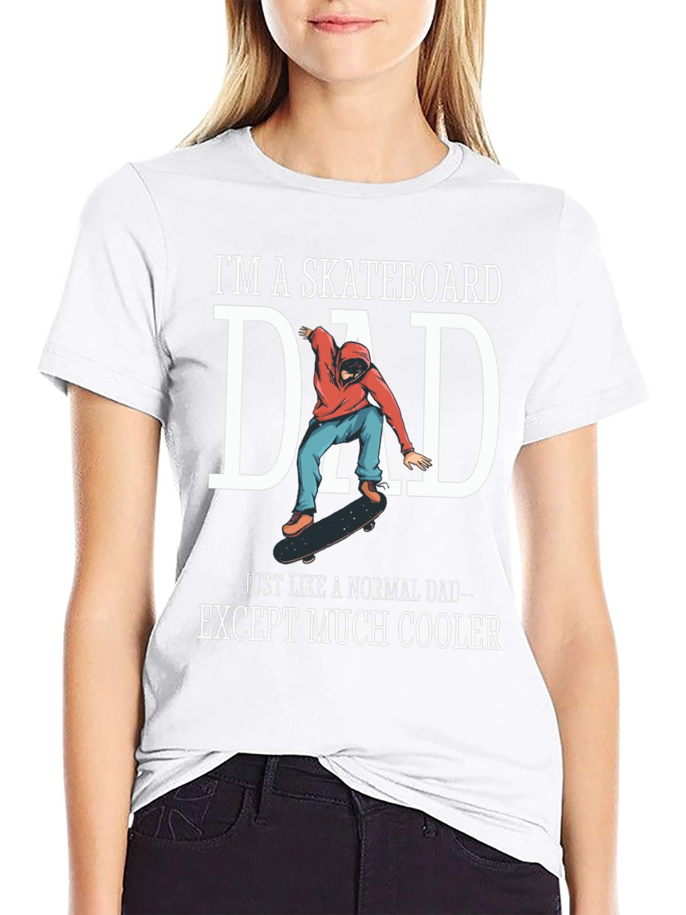 Skateboard Dad Graphic Tee - Cool Fathers Day Gift