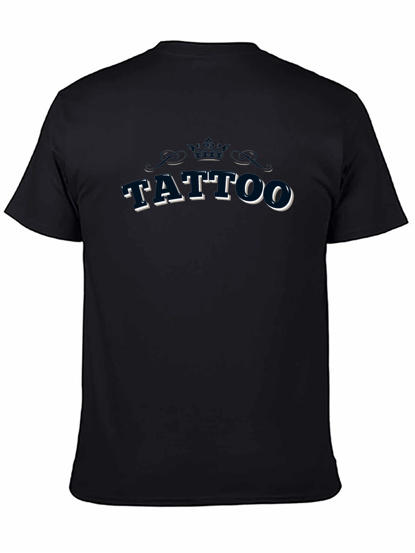 Tattoo Graphic Tee - Black Cotton T-Shirt
