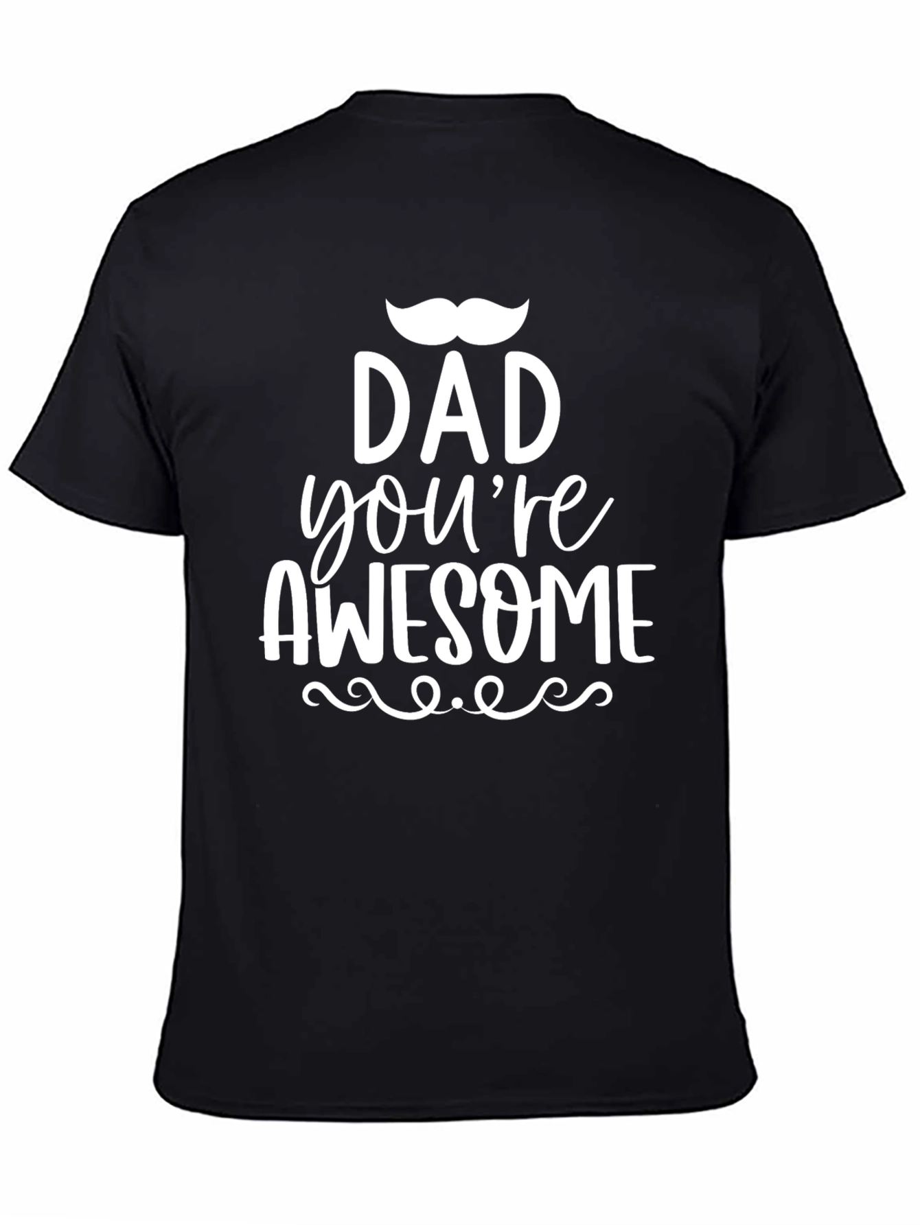 Dad Youre Awesome Black Graphic Tee