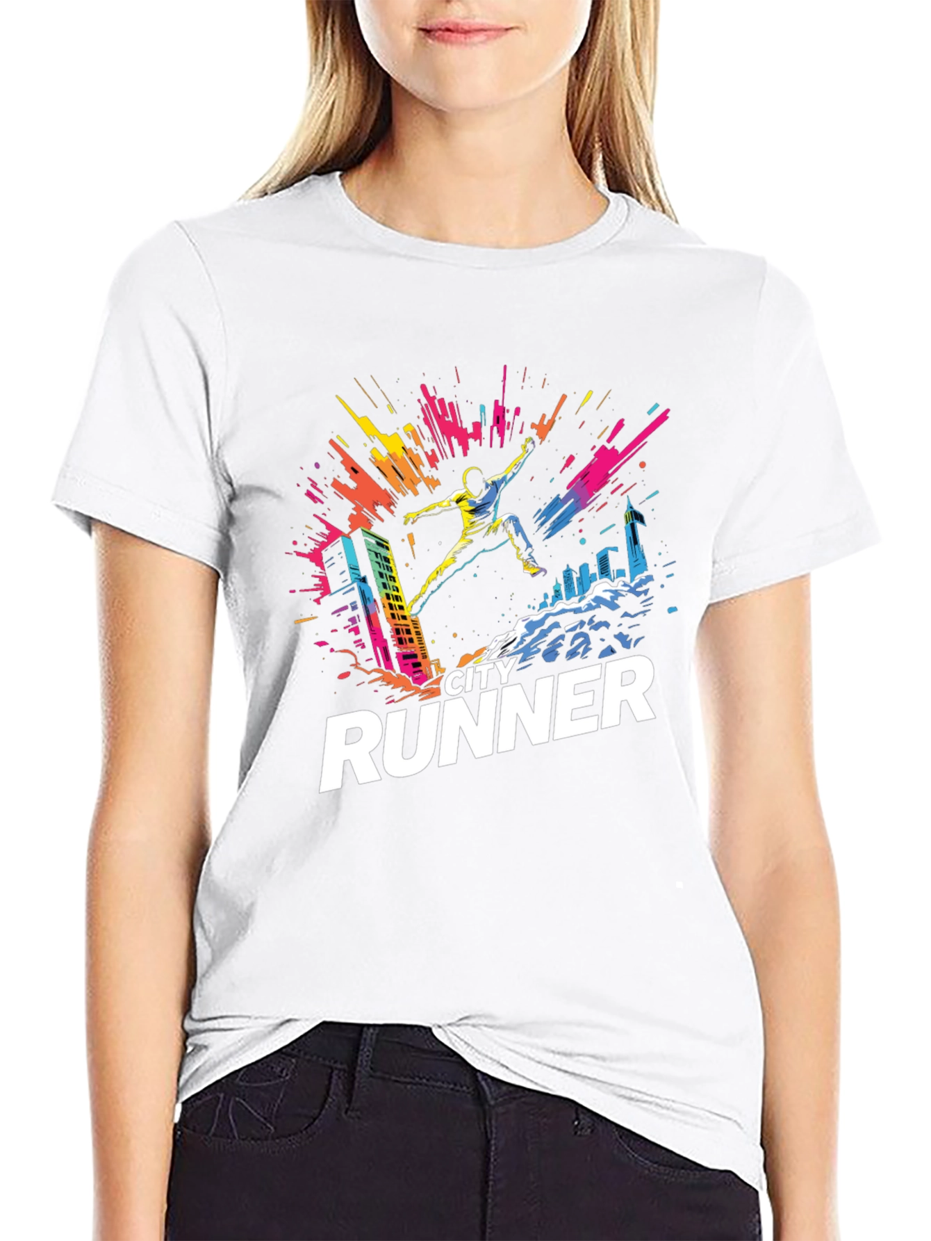 City Runner Graphic T-Shirt - Urban Adventure Tee