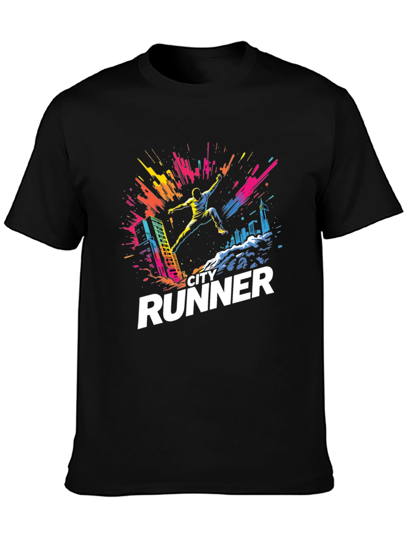 City Runner Graphic T-Shirt - Urban Adventure Tee