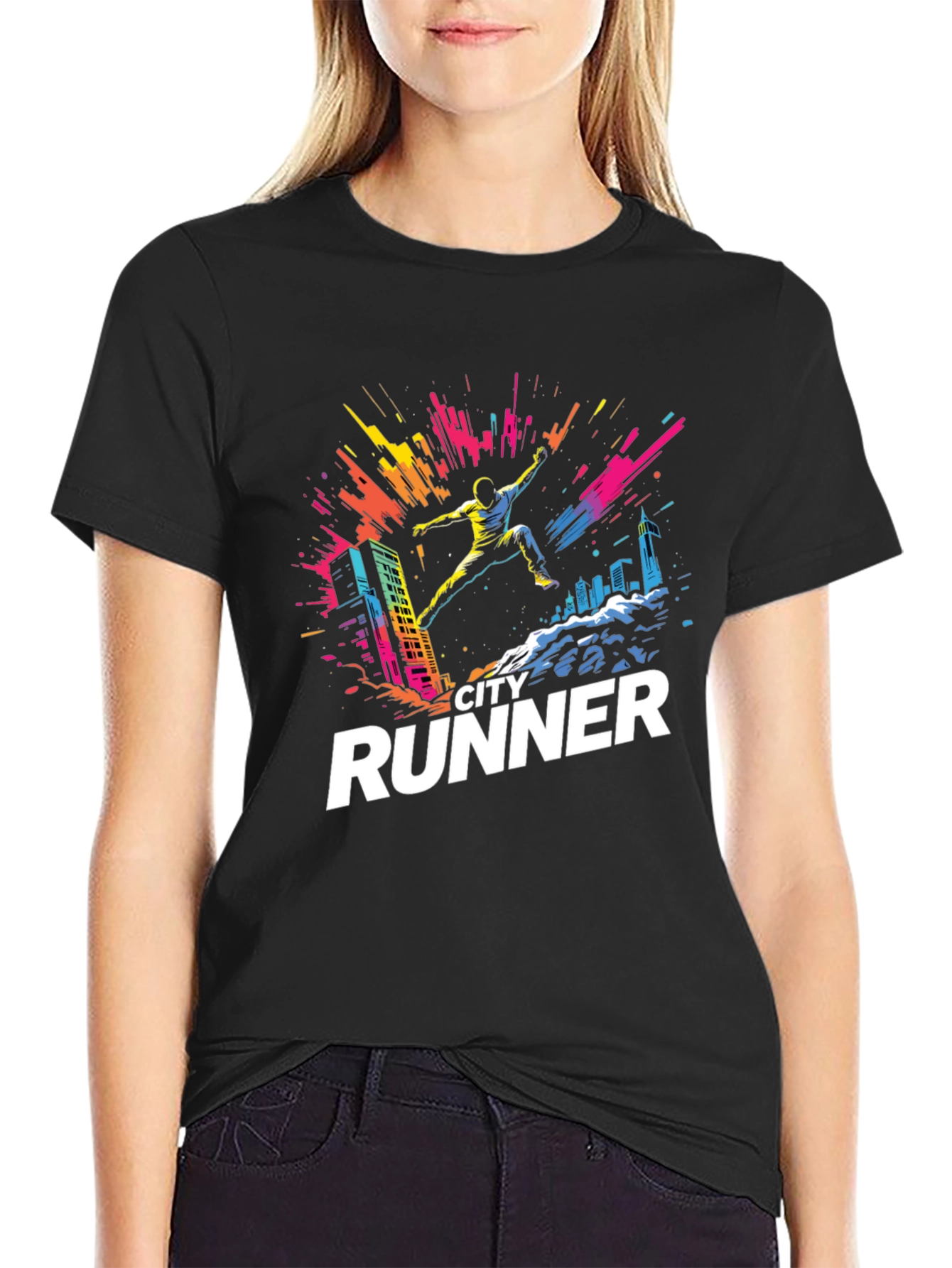 City Runner Graphic T-Shirt - Urban Adventure Tee