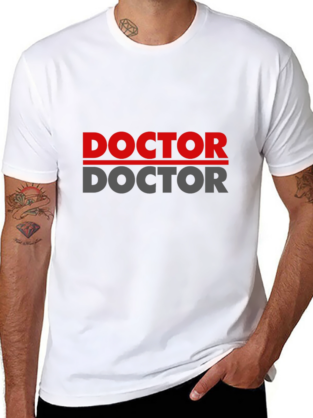Doctor T-Shirt - Double Print Casual Wear