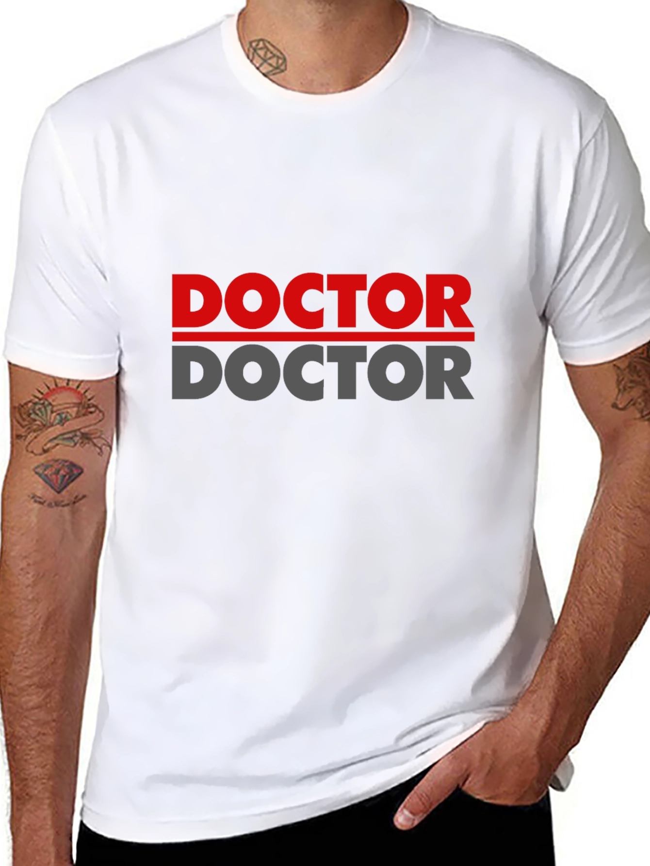 Doctor T-Shirt - Double Print Casual Wear