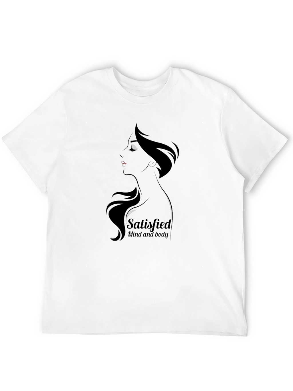 Satisfied Mind & Body Graphic Tee - Black