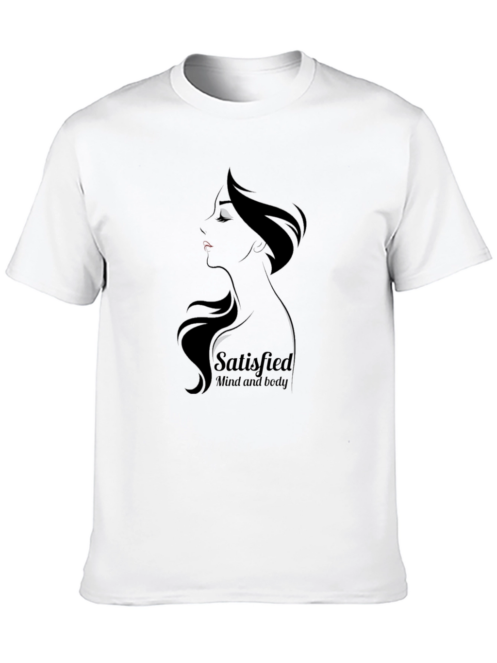 Satisfied Mind & Body Graphic Tee - Black