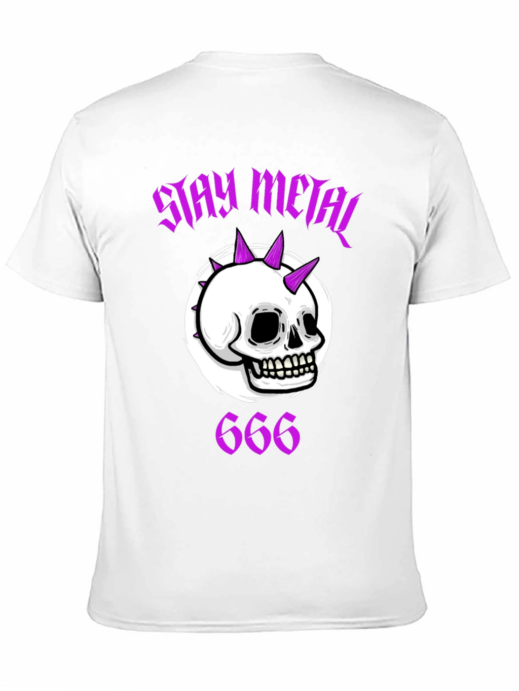 Stay Metal Skull Graphic T-Shirt