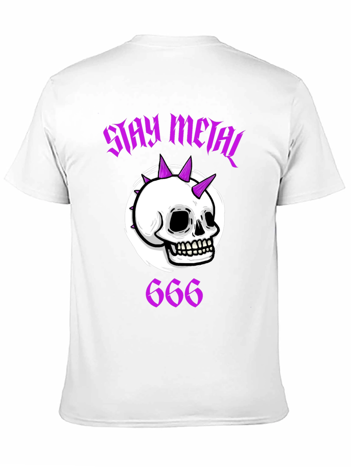 Stay Metal Skull Graphic T-Shirt
