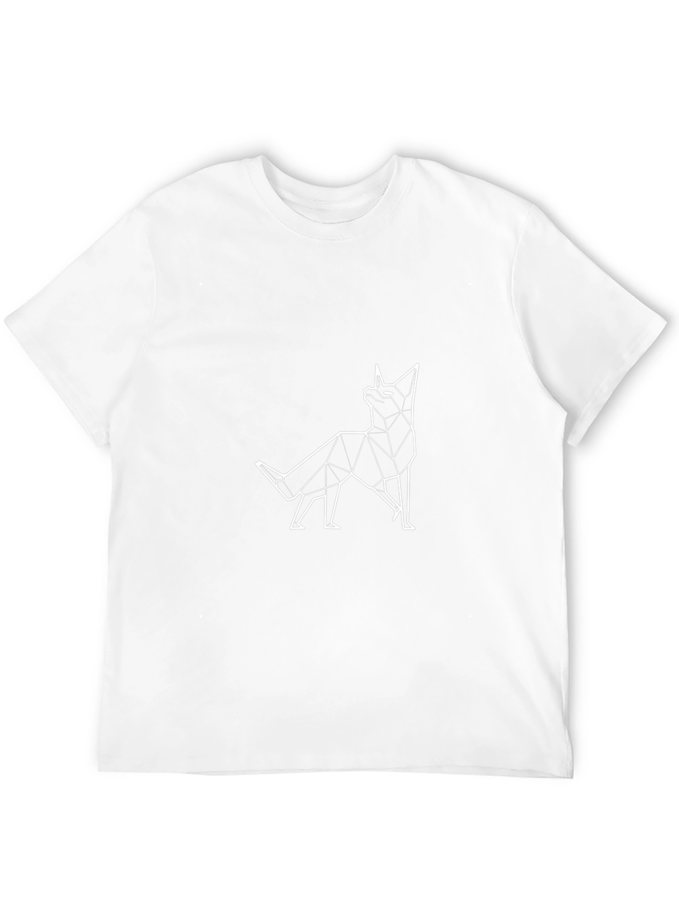 Geometric Fox Graphic Tee - Modern Style