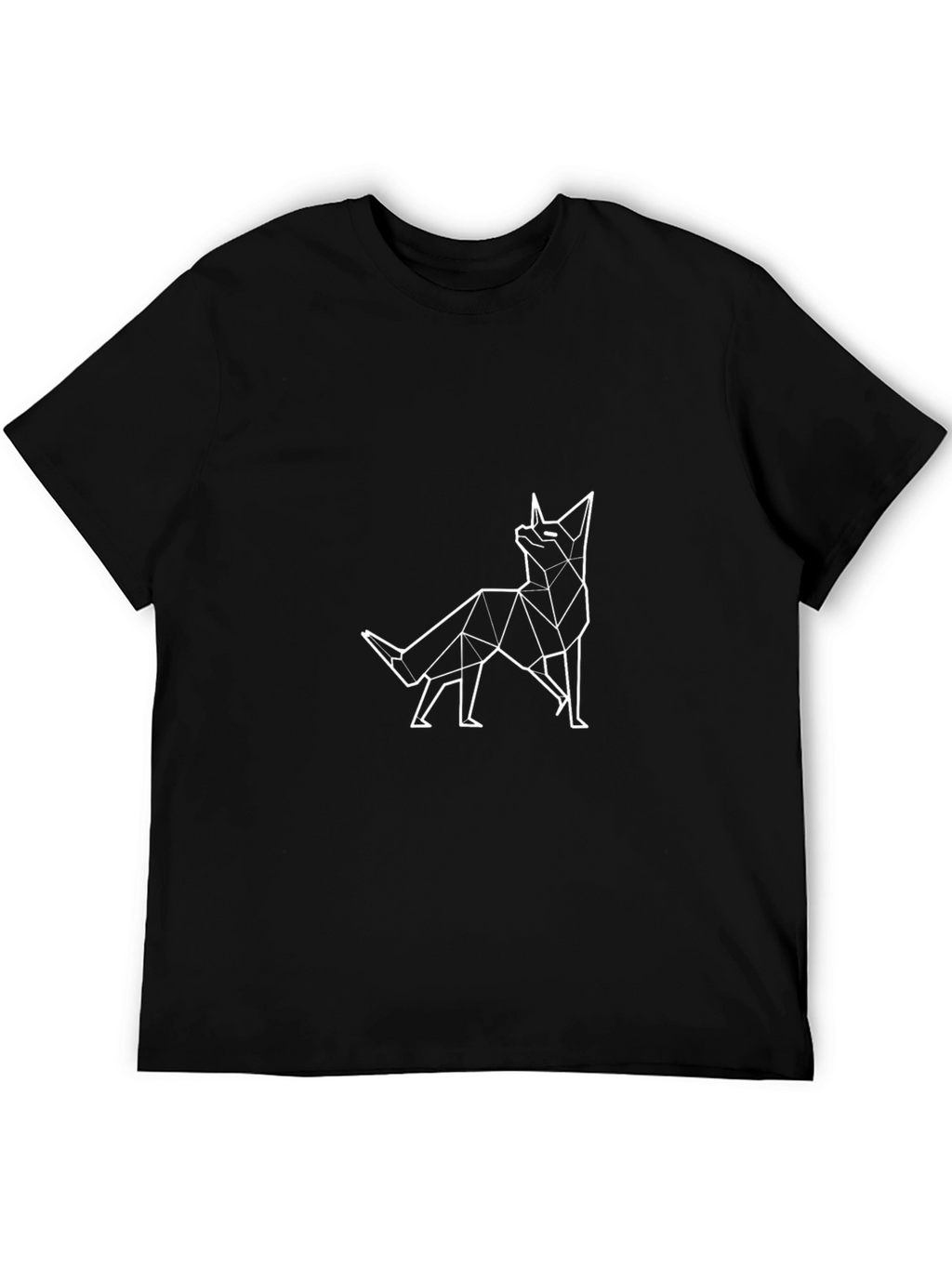 Geometric Fox Graphic Tee - Modern Style