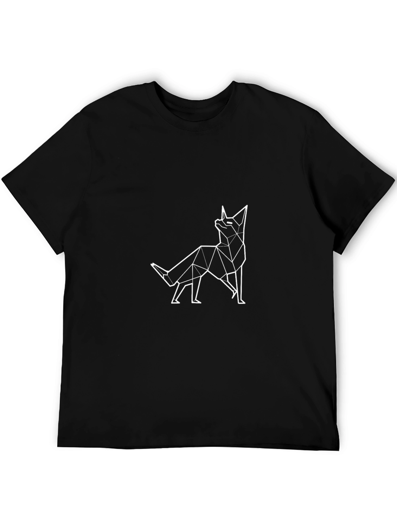 Geometric Fox Graphic Tee - Modern Style