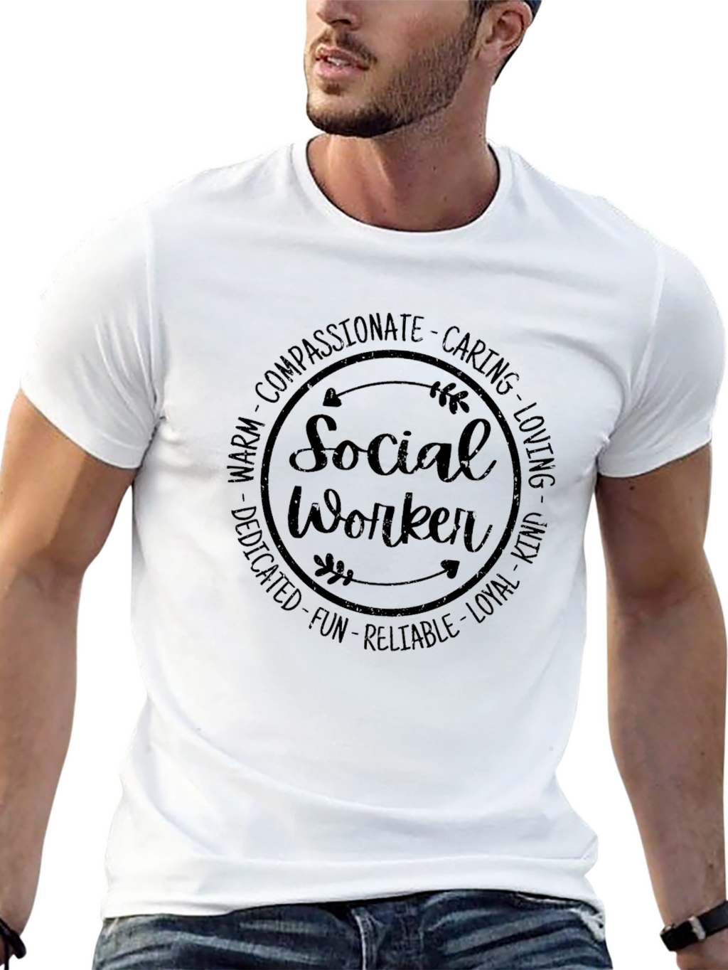 Social Worker Compassionate Circle T-Shirt