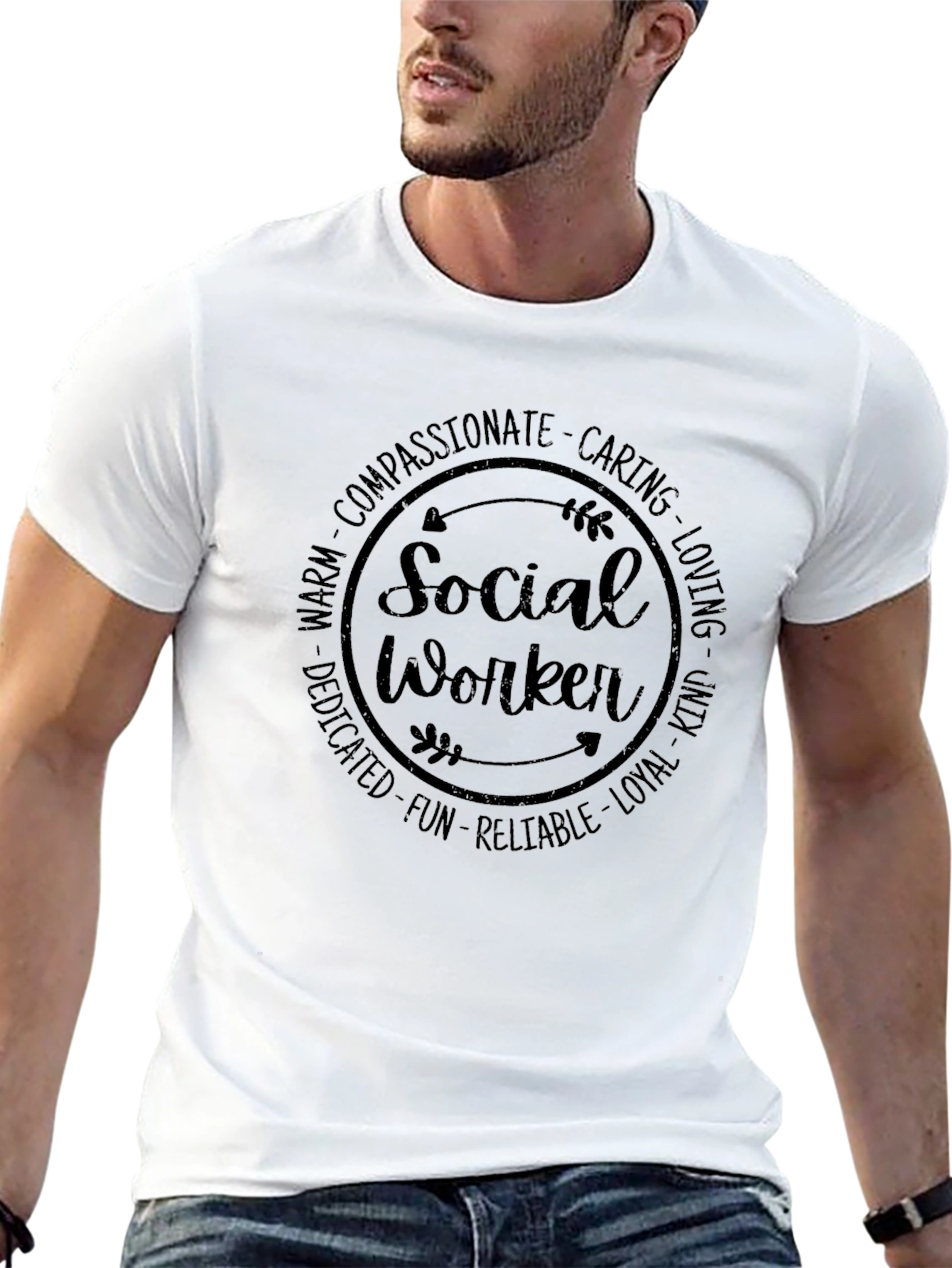 Social Worker Compassionate Circle T-Shirt