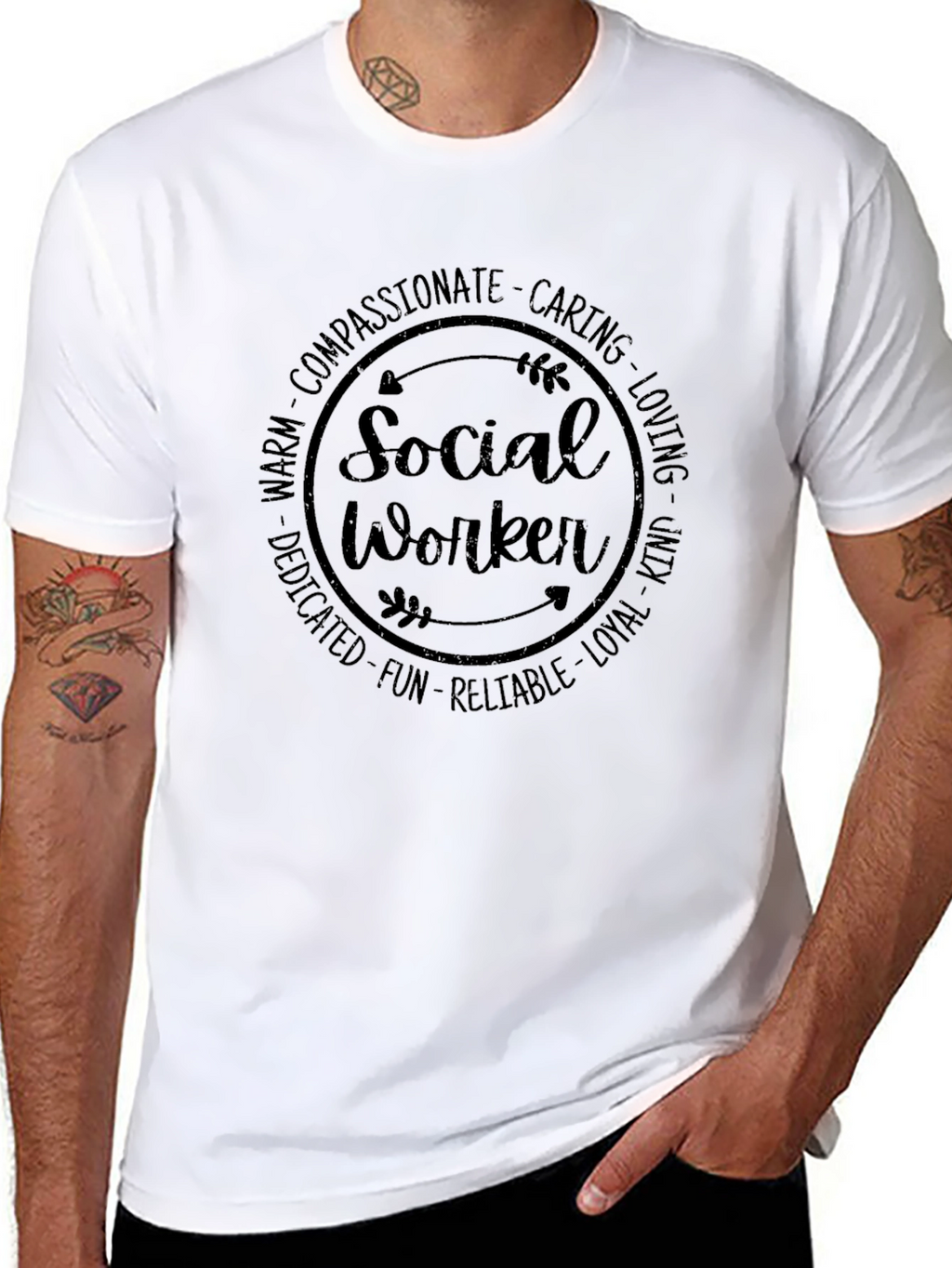 Social Worker Compassionate Circle T-Shirt