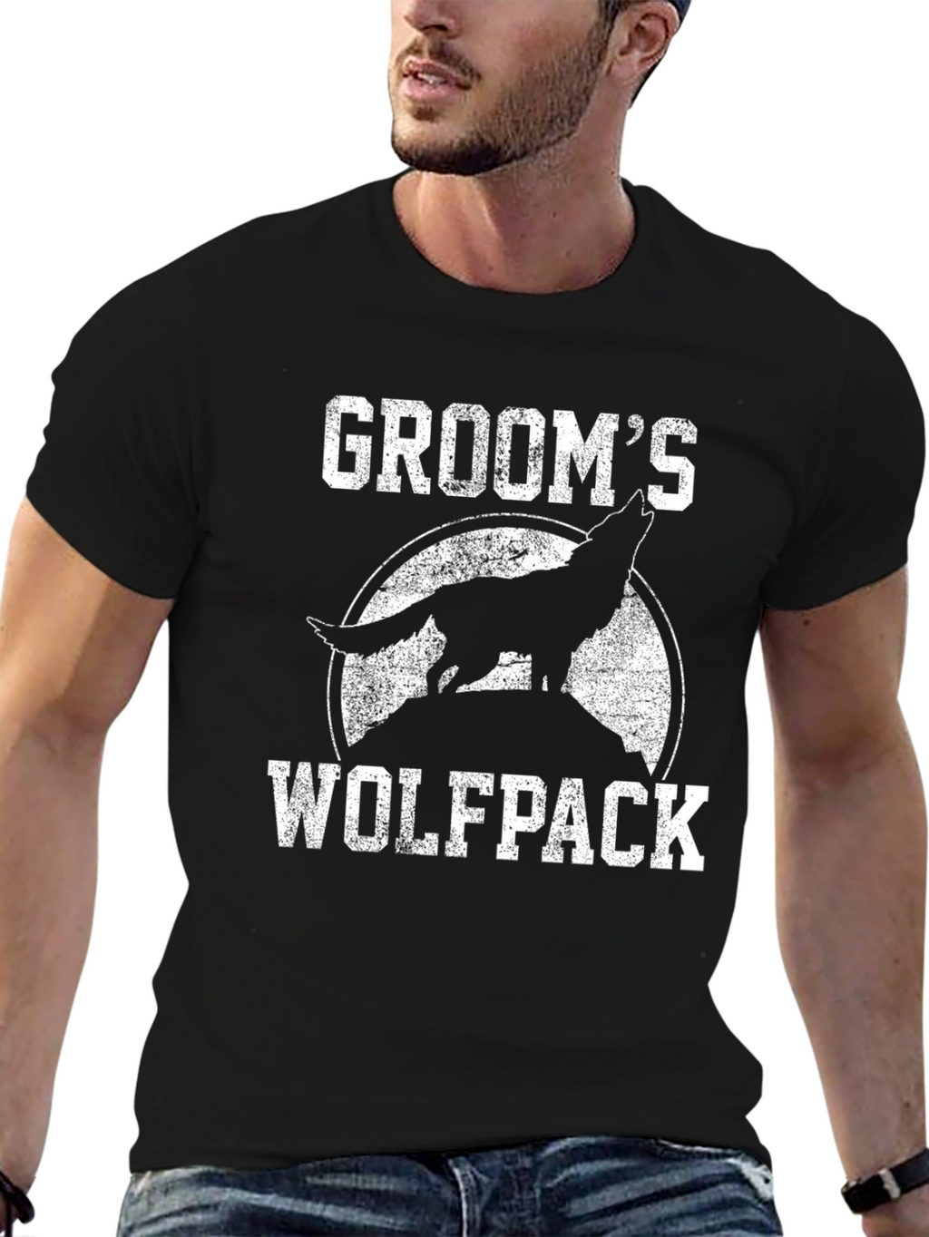 Grooms Wolfpack T-Shirt - Black