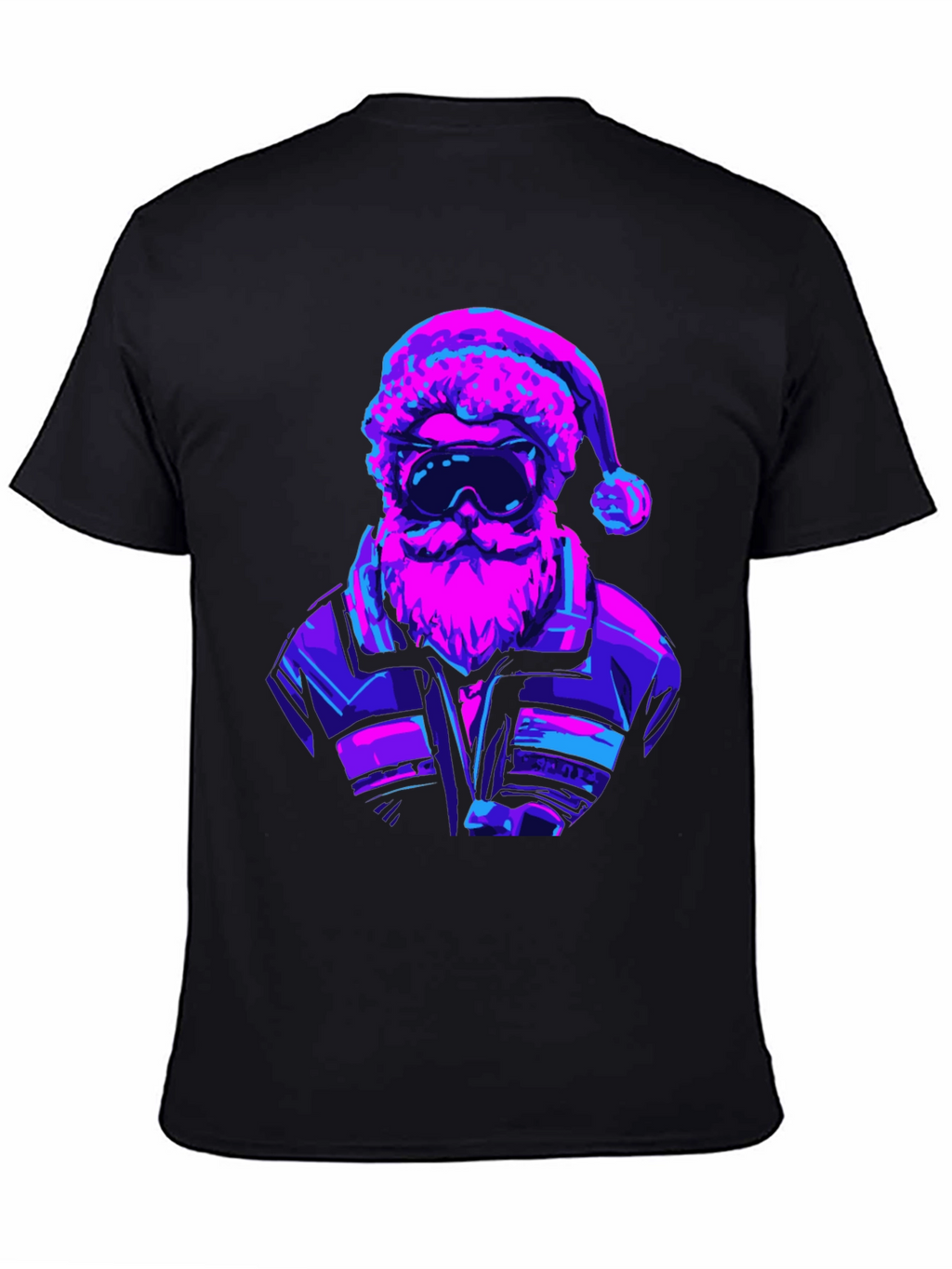 Retro Santa T-Shirt - Black