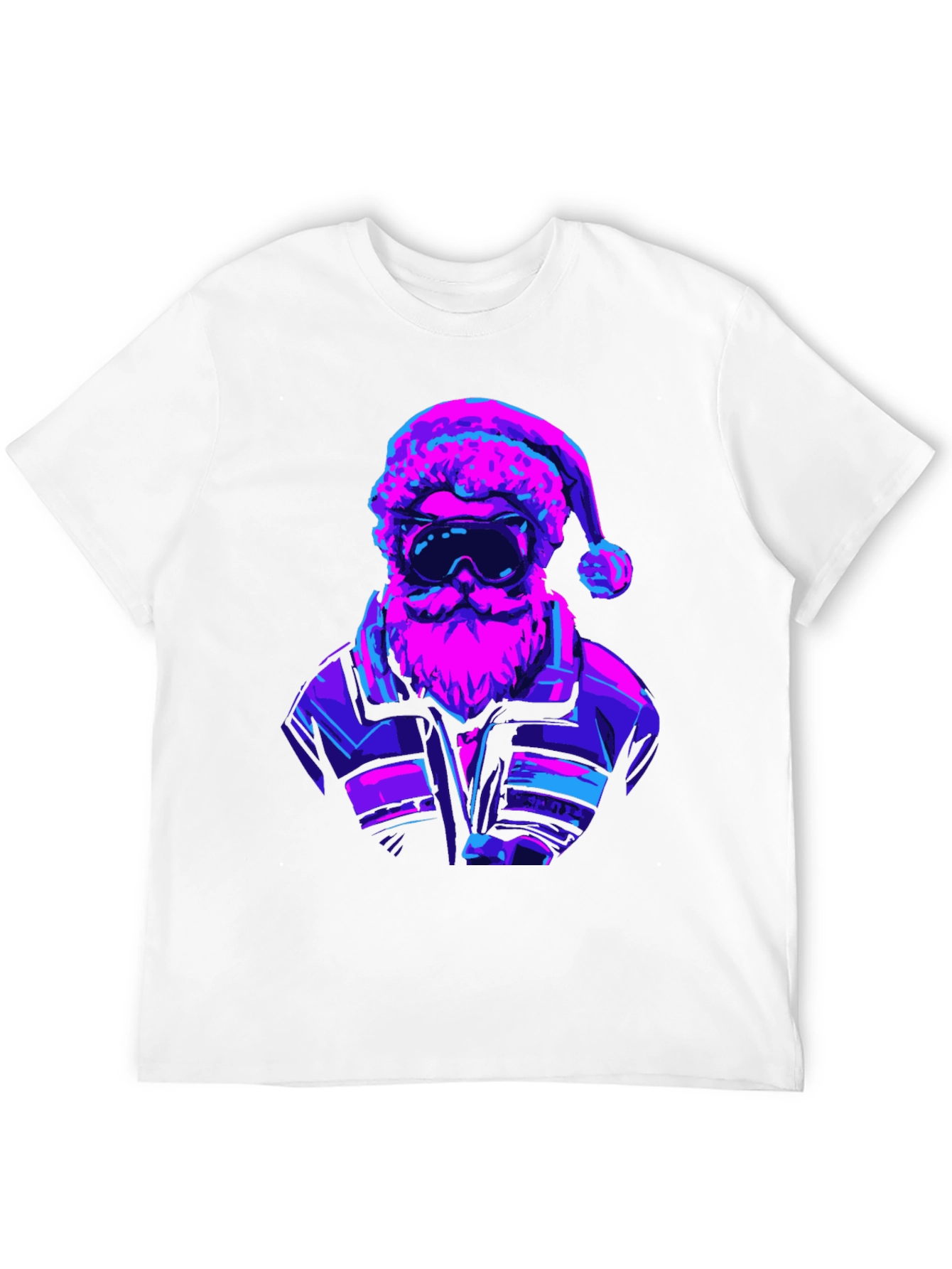 Retro Santa T-Shirt - Black