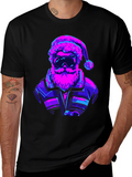 Retro Santa T-Shirt - Black