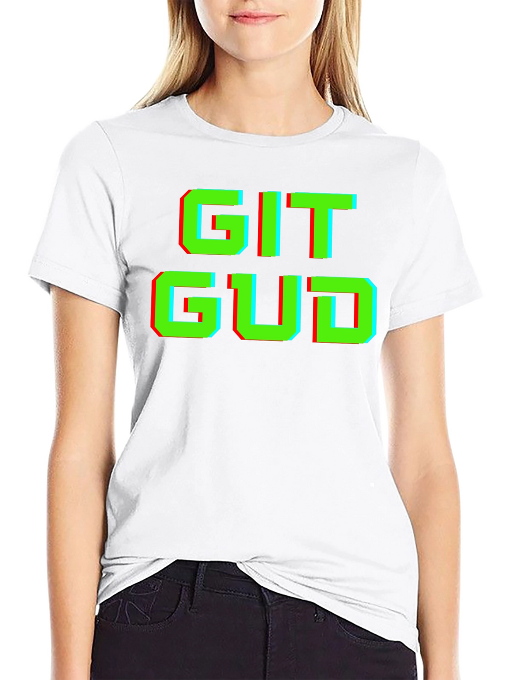 Git Gud T-Shirt - Gamer Style Pixel Art