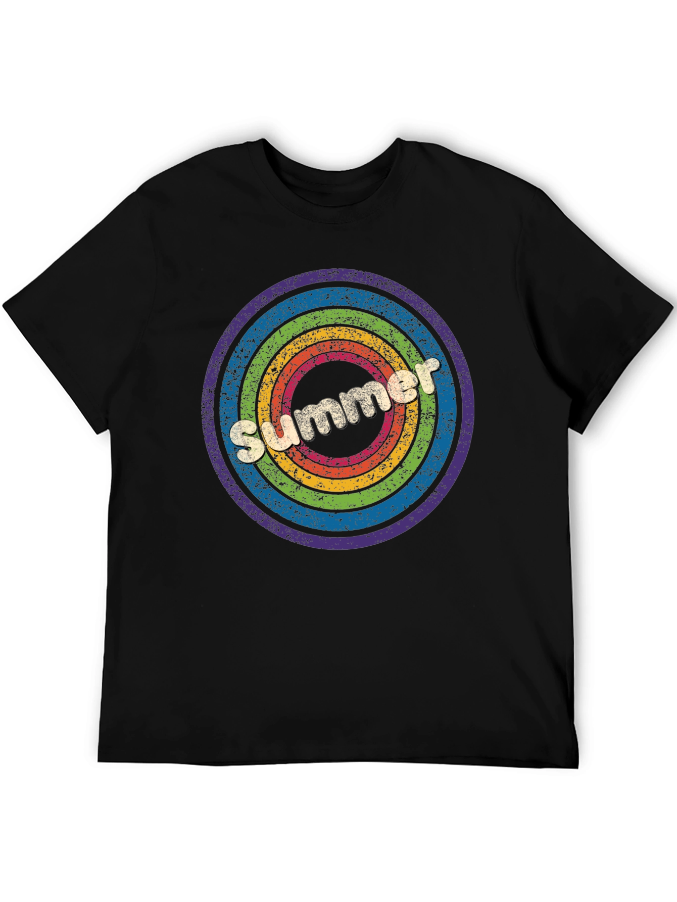 Retro Summer Rainbow T-Shirt - Vintage Style Tee