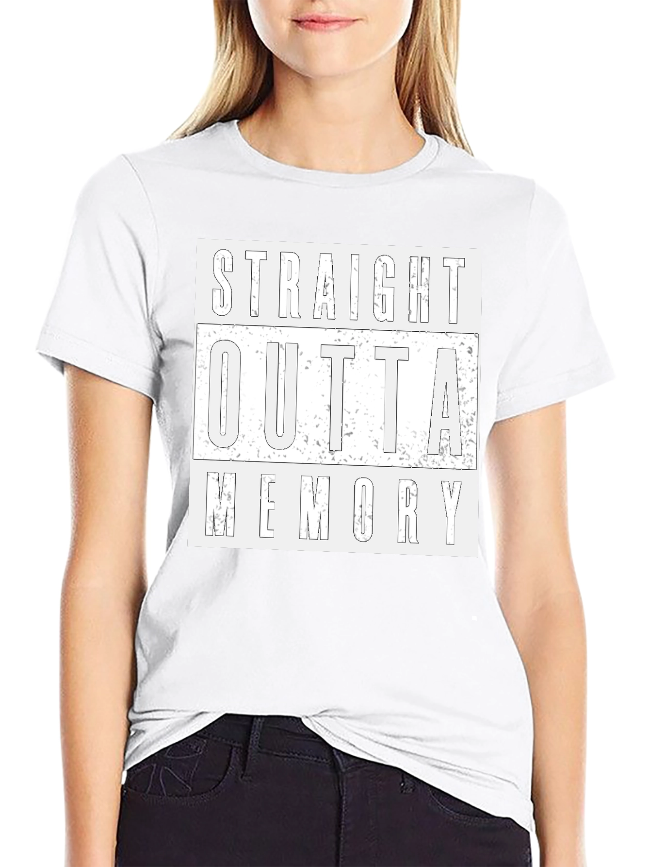 Straight Outta Memory T-Shirt - Funny Novelty Tee