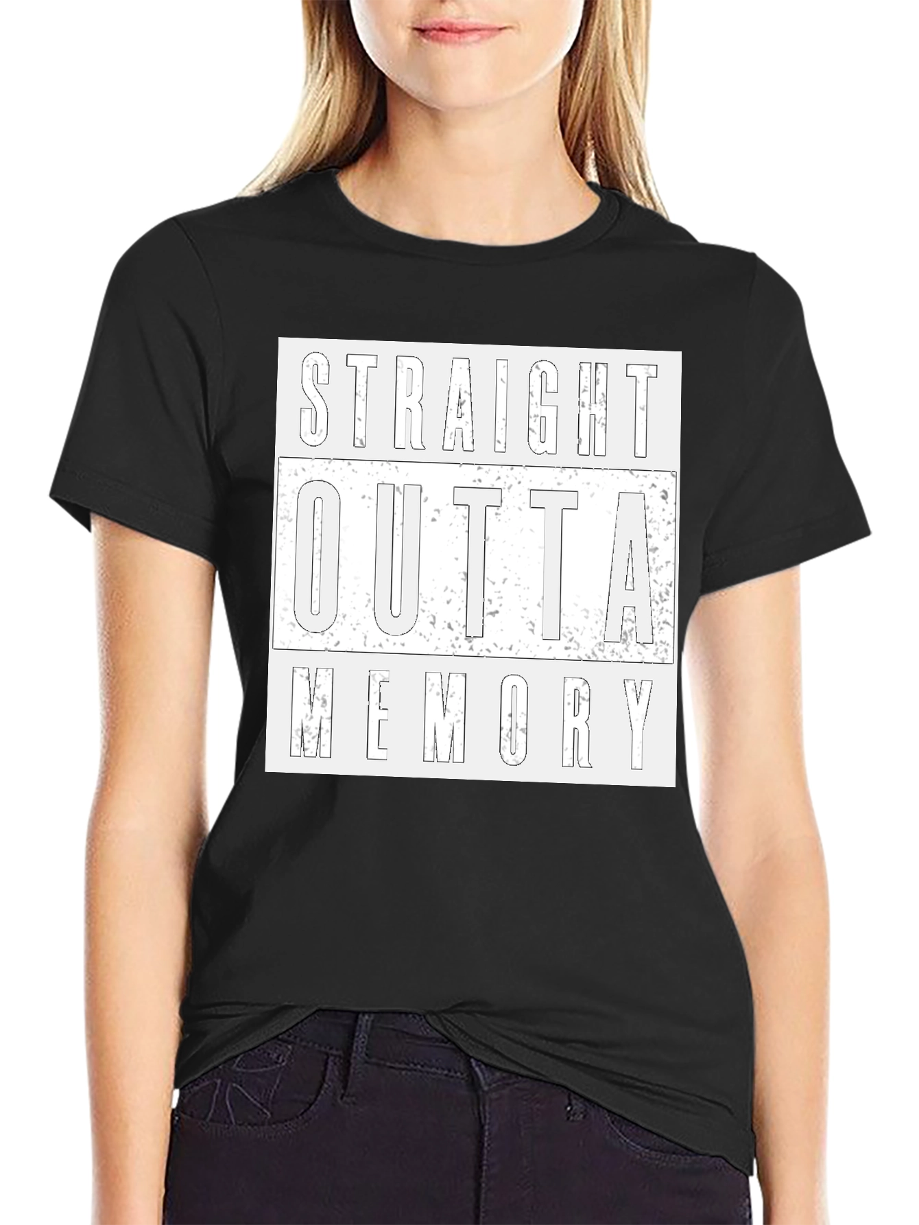 Straight Outta Memory T-Shirt - Funny Novelty Tee