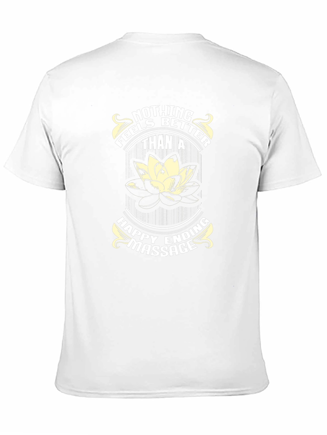 Happy Ending Massage T-Shirt - Funny Lotus Flower Tee