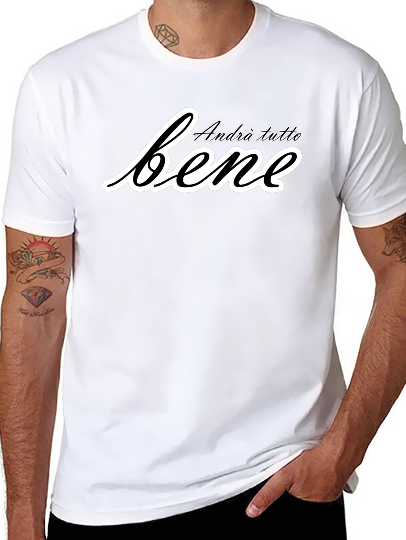Andrà Tutto Bene Italian Slogan T-Shirt
