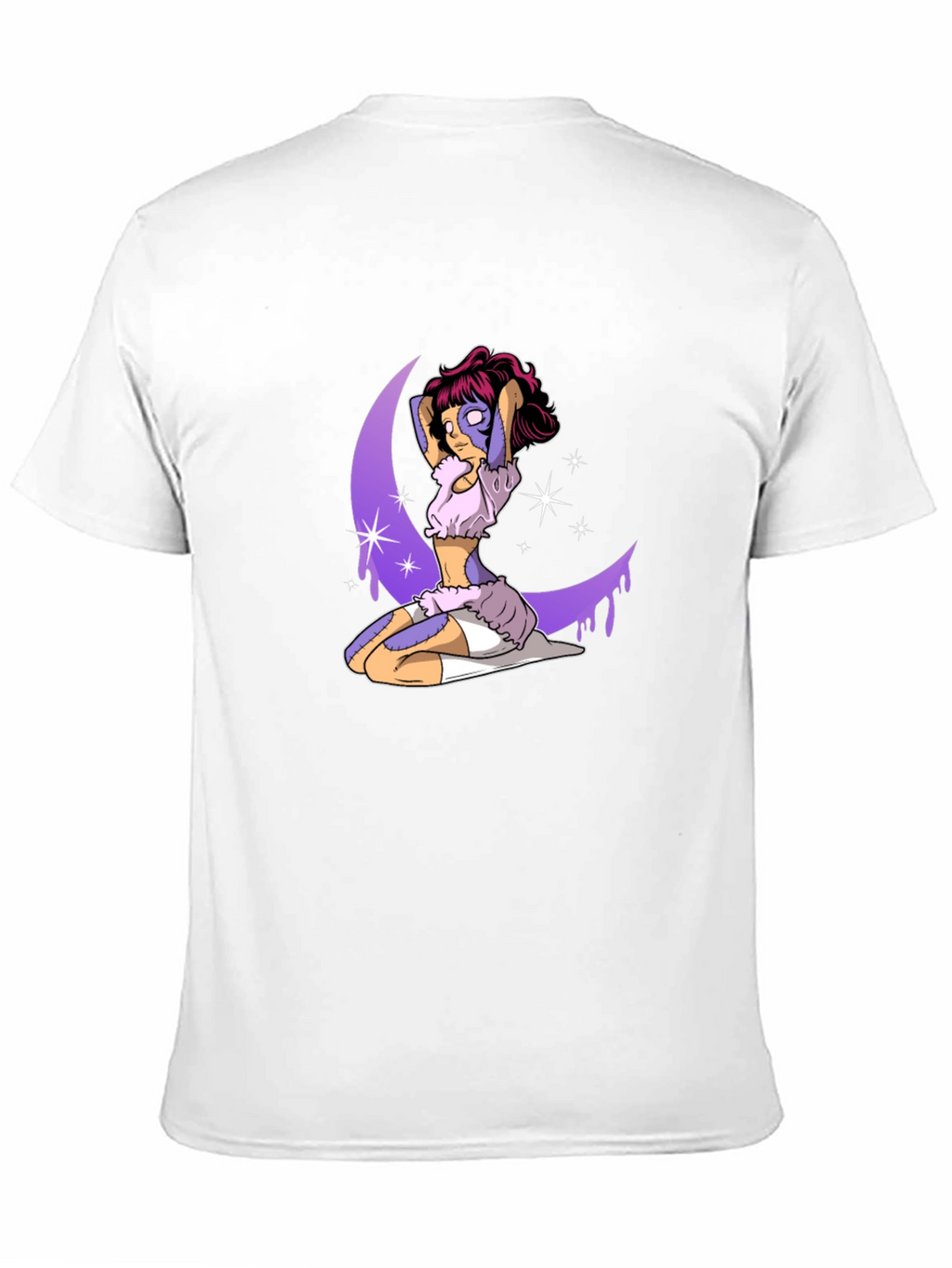 Fantasy Moon Girl Graphic Tee - Black