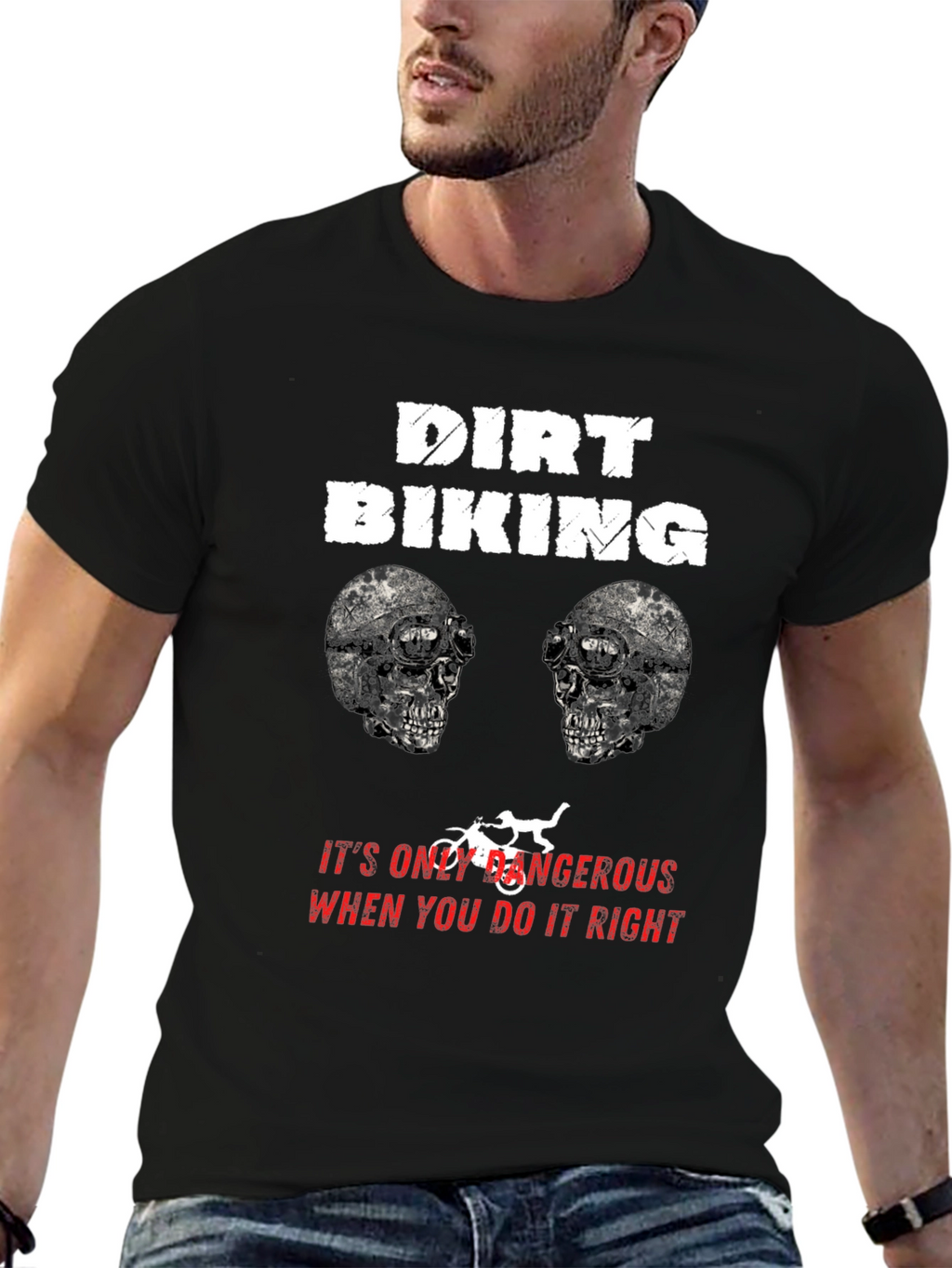 Dirt Biking Dangerous Right T-Shirt