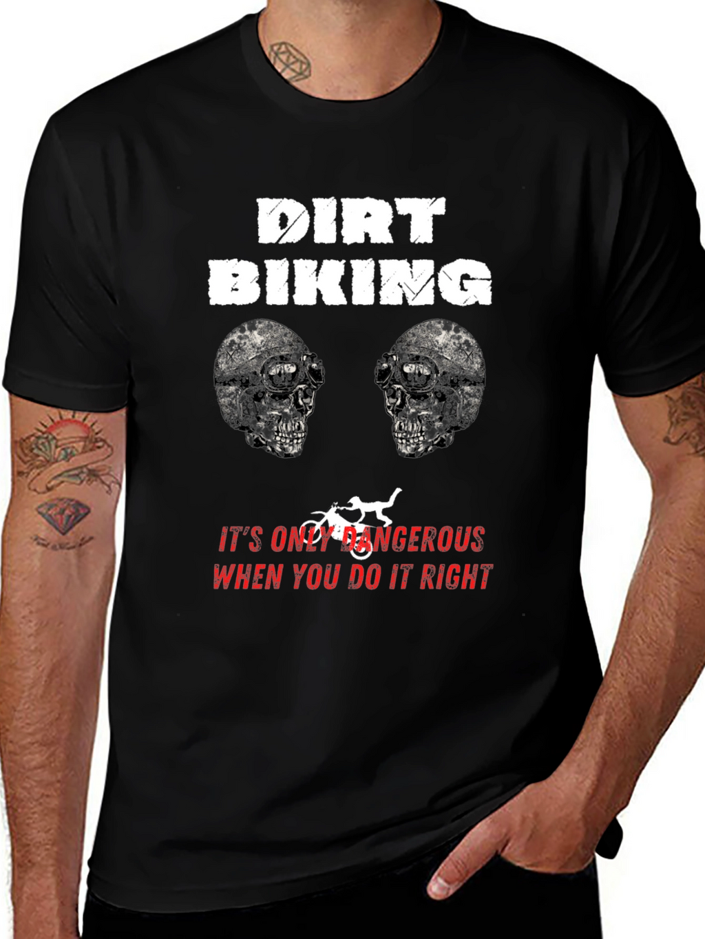 Dirt Biking Dangerous Right T-Shirt