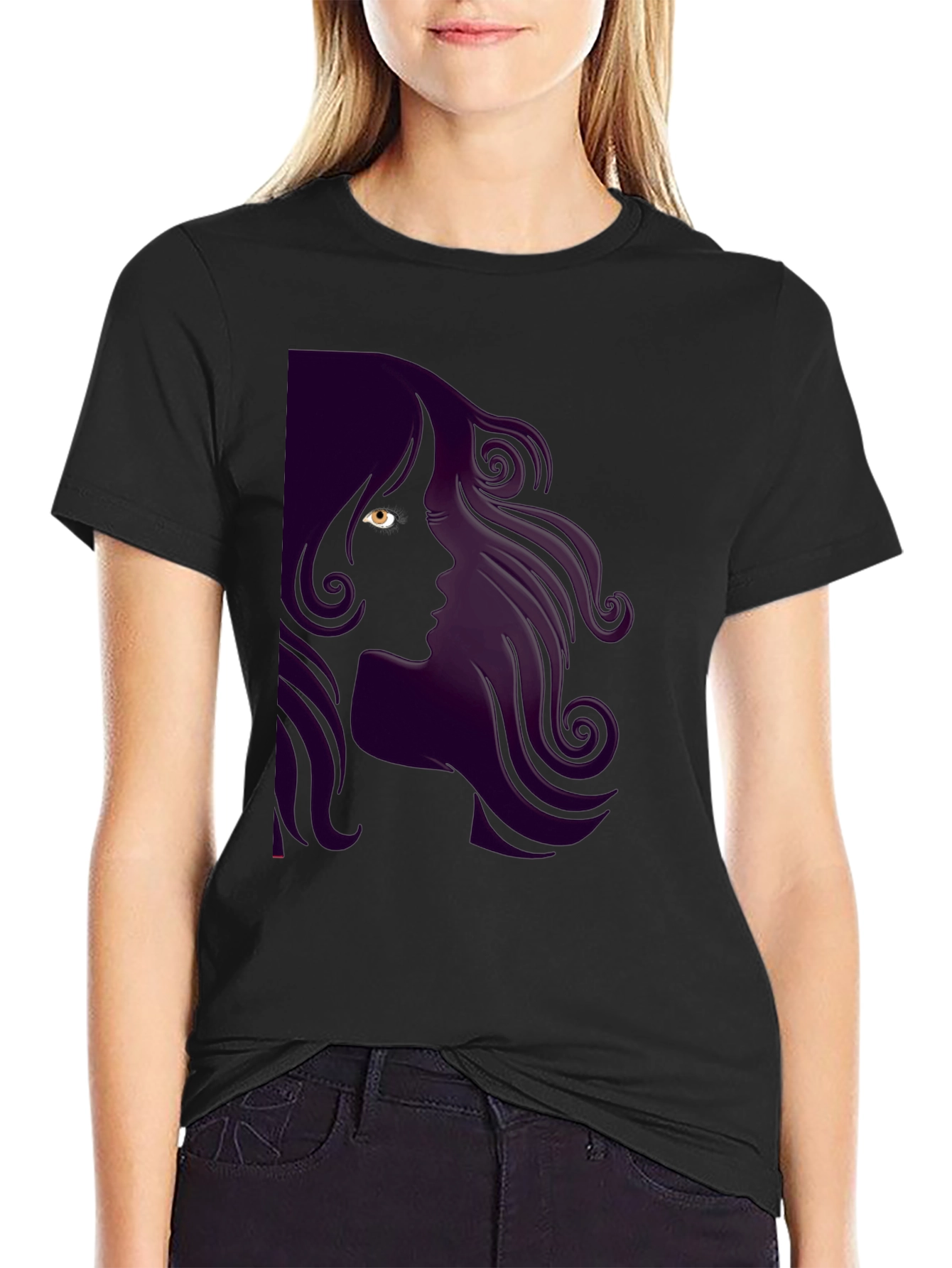 Silhouette Woman Graphic T-Shirt
