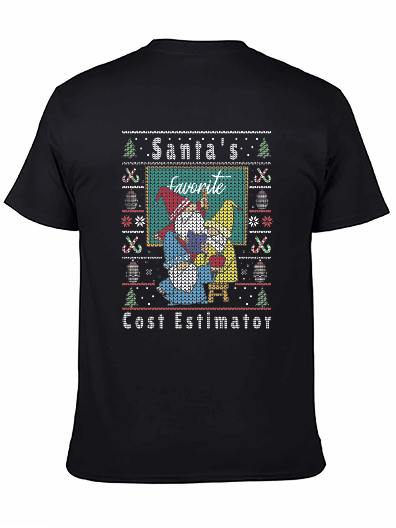 Santas Favorite Cost Estimator Ugly Christmas Sweater T-Shirt