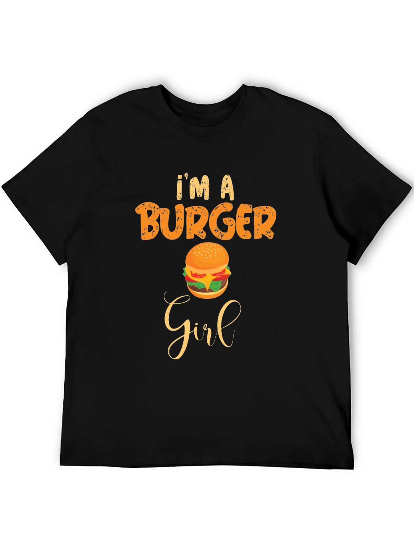 Im A Burger Girl Black T-Shirt