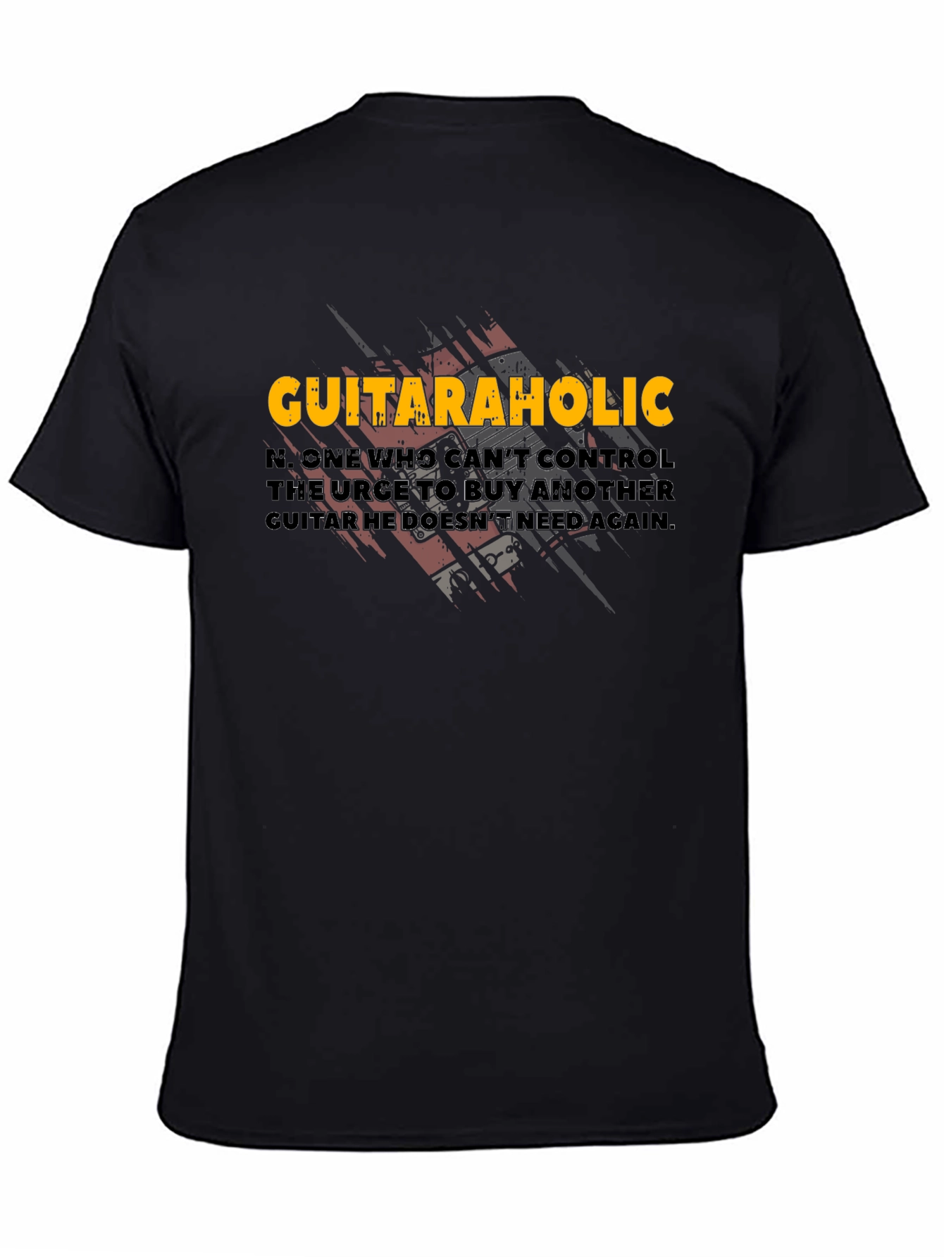 Guitaraholic T-Shirt - Music Lover Tee