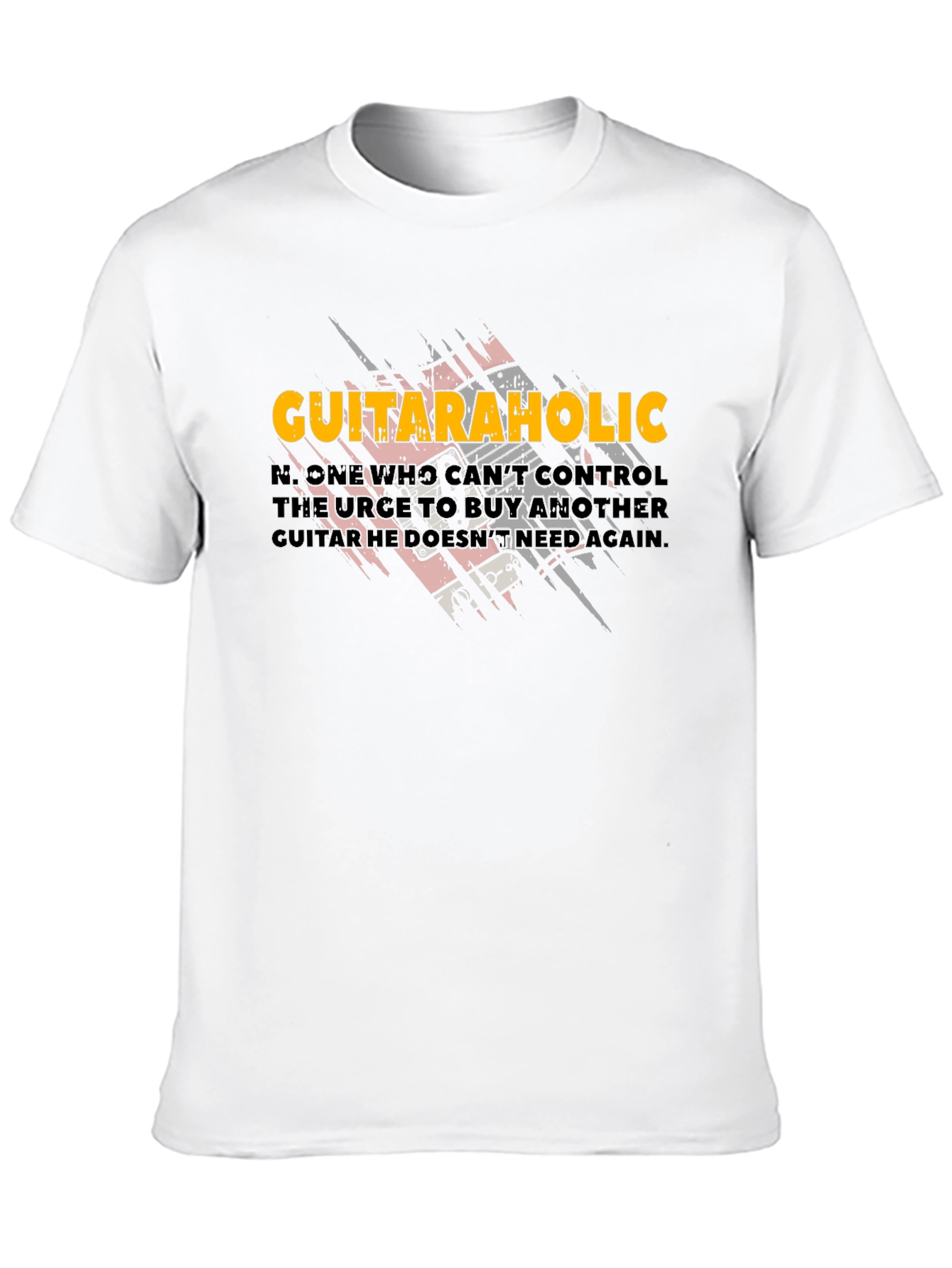 Guitaraholic T-Shirt - Music Lover Tee