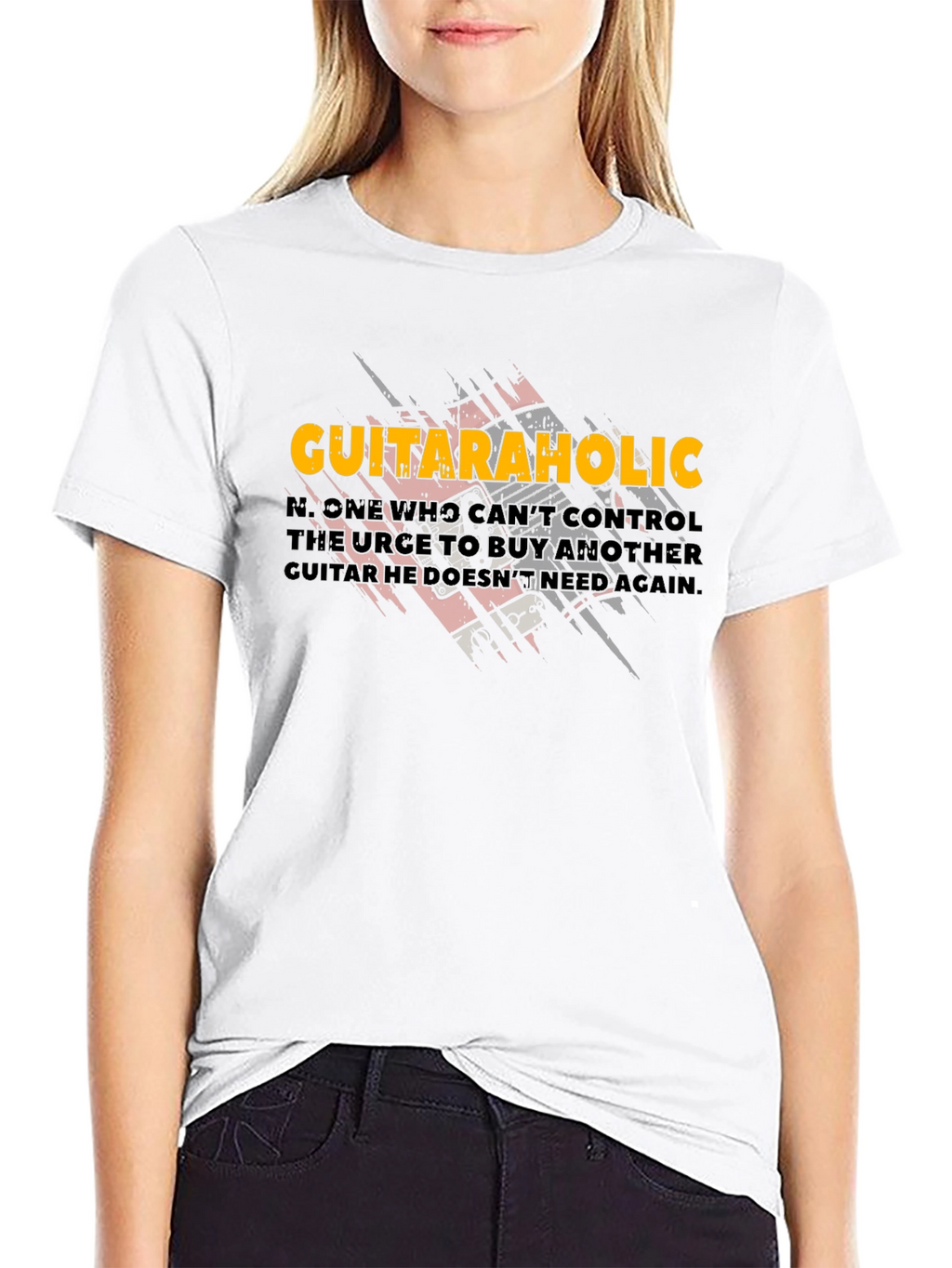 Guitaraholic T-Shirt - Music Lover Tee